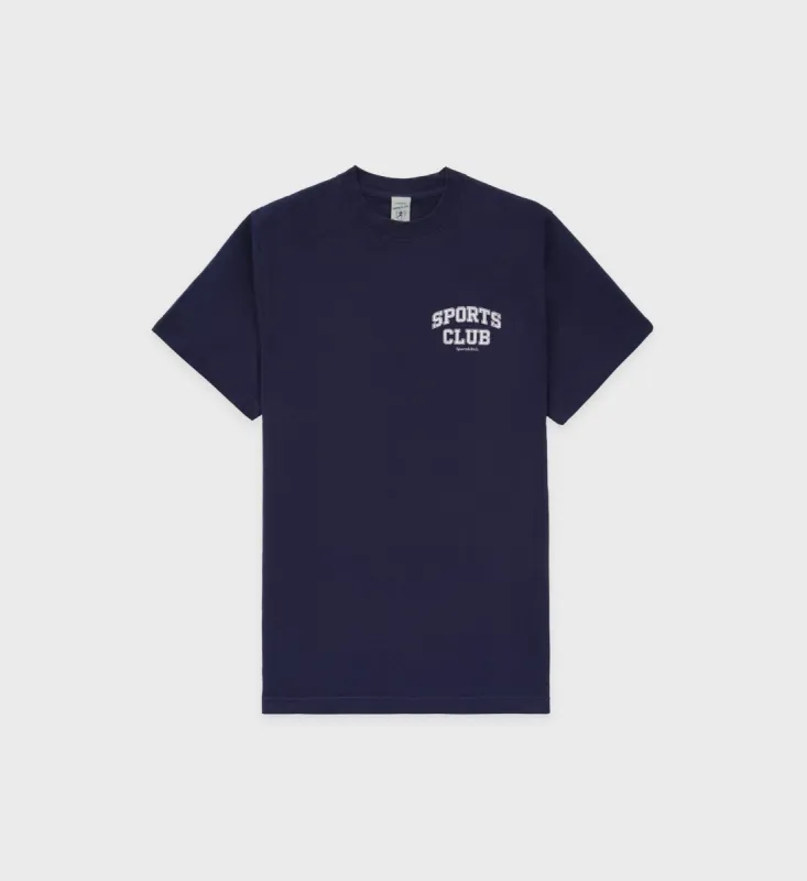 Varsity T-Shirt - Navy/White sold by Sporty and Rich