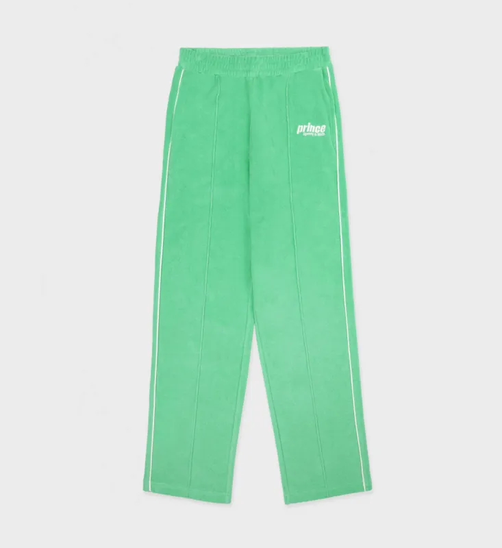 Prince Sporty Terry Track Pants - Clean Mint/White sold by Sporty and Rich