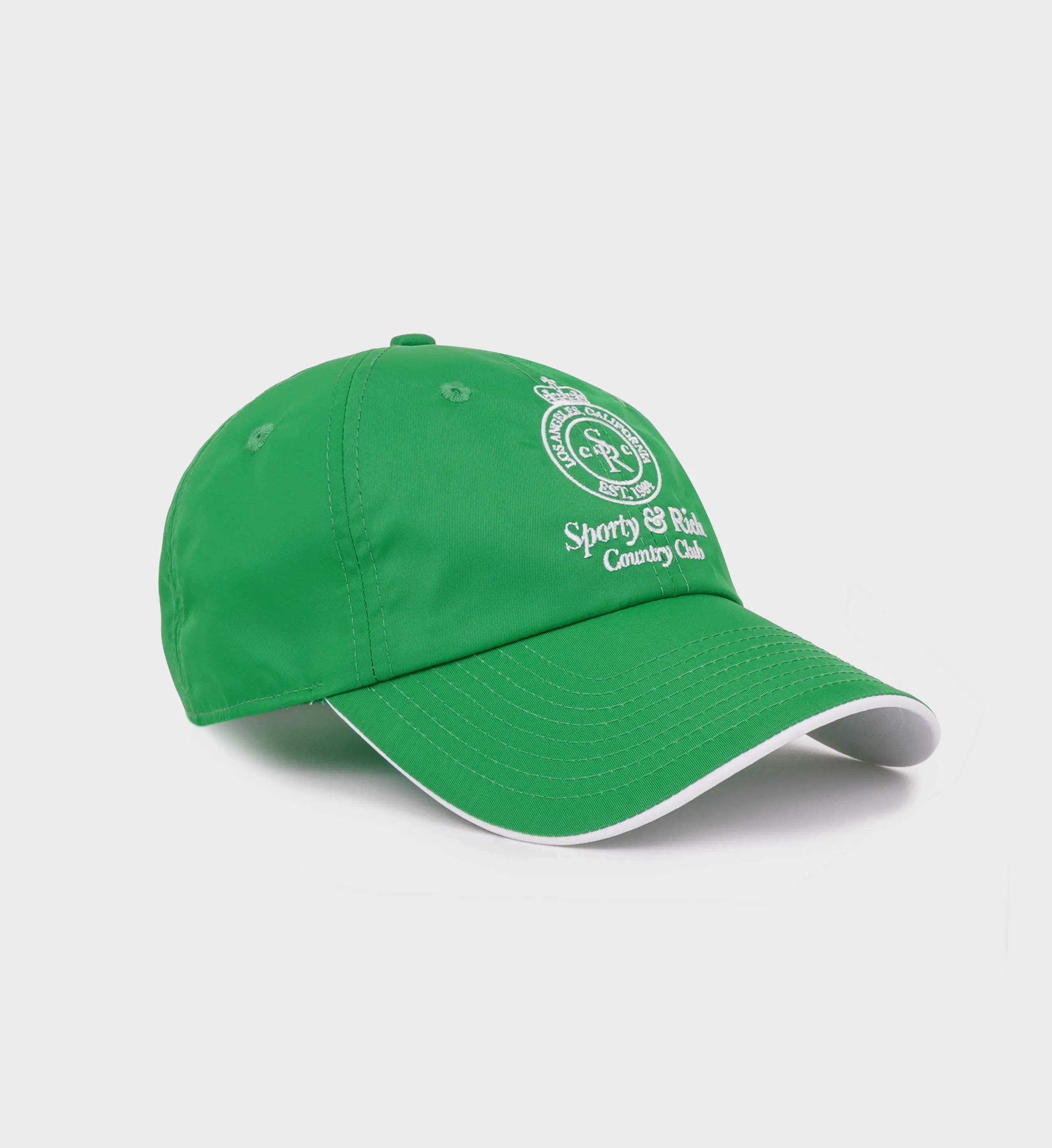 Crown Logo Nylon Hat - Verde/White sold by Sporty and Rich product image thumbnail 2
