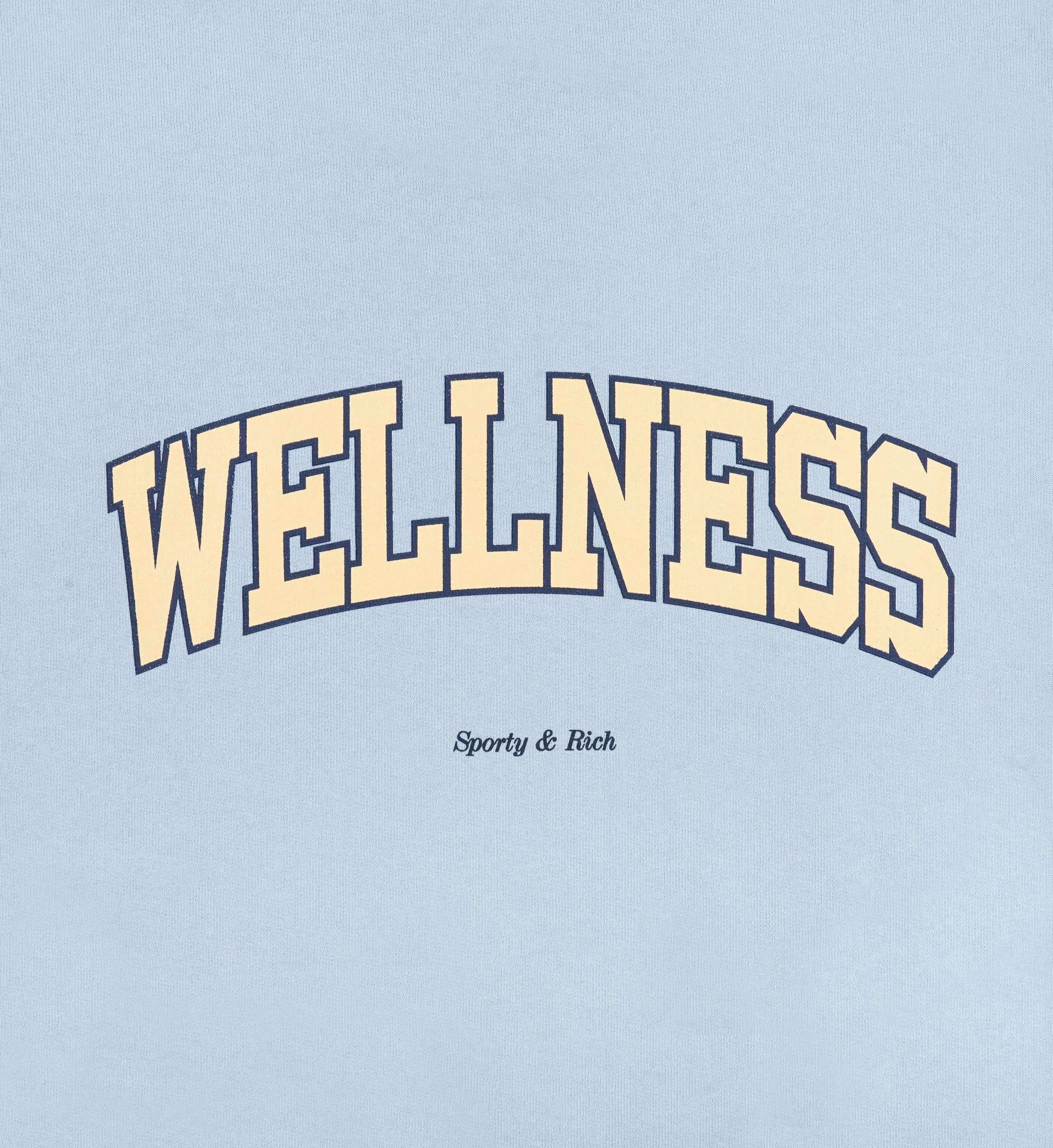 Wellness Ivy Crewneck - China Blue/Almond sold by Sporty and Rich product image thumbnail 3