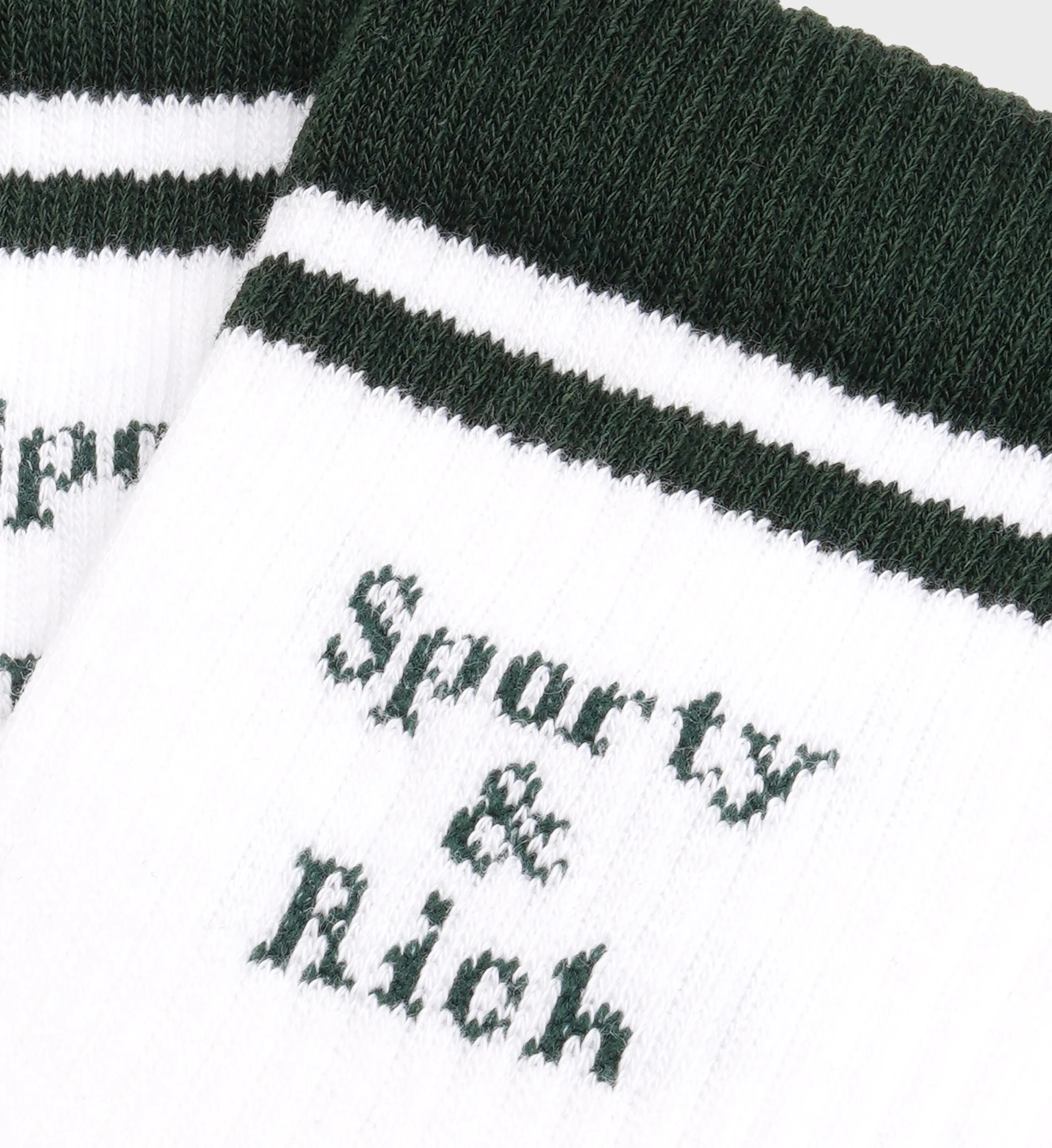 Intarsia Socks - White/Forest sold by Sporty and Rich product image thumbnail 3