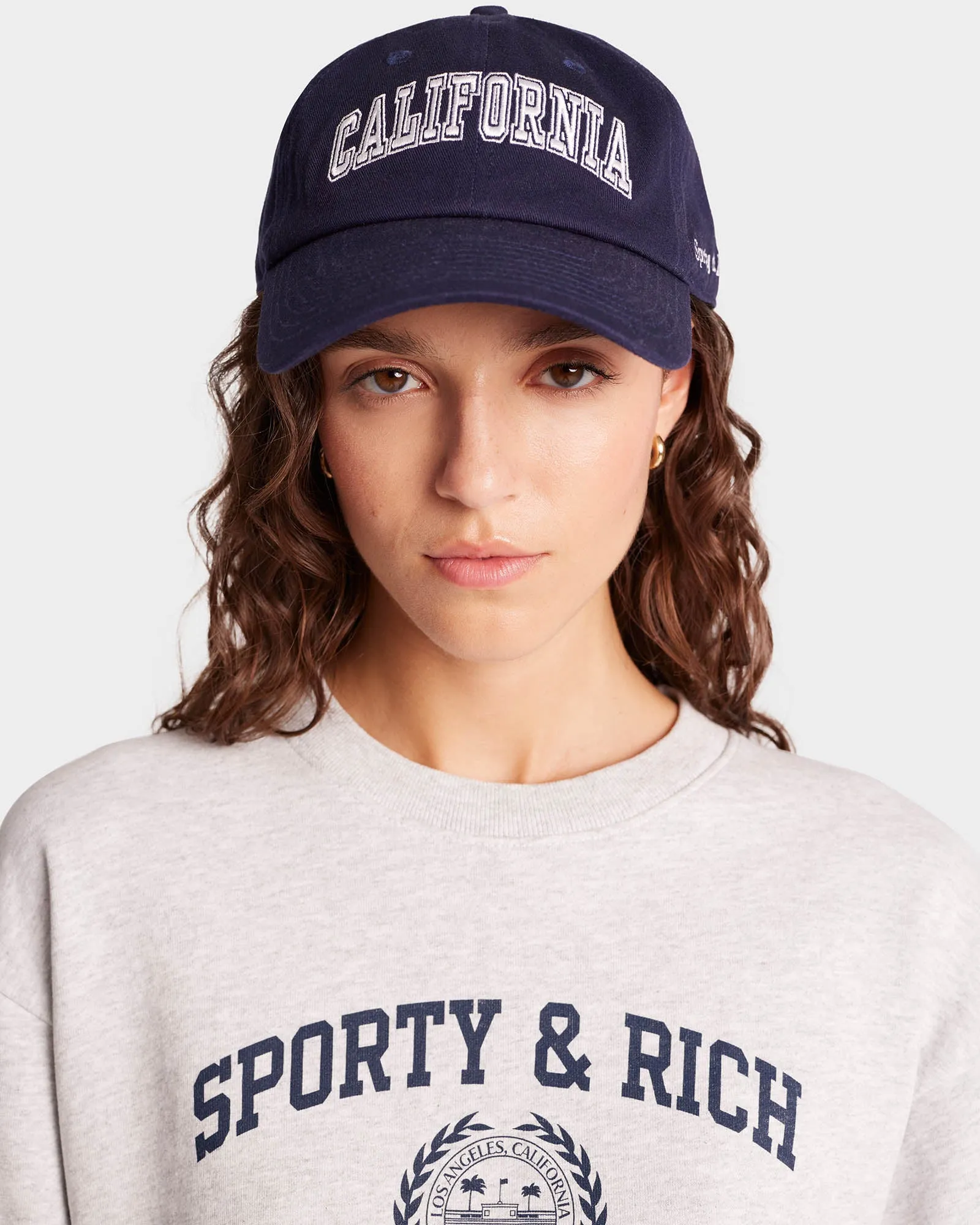 California Hat - Navy/White sold by Sporty and Rich product image thumbnail 3