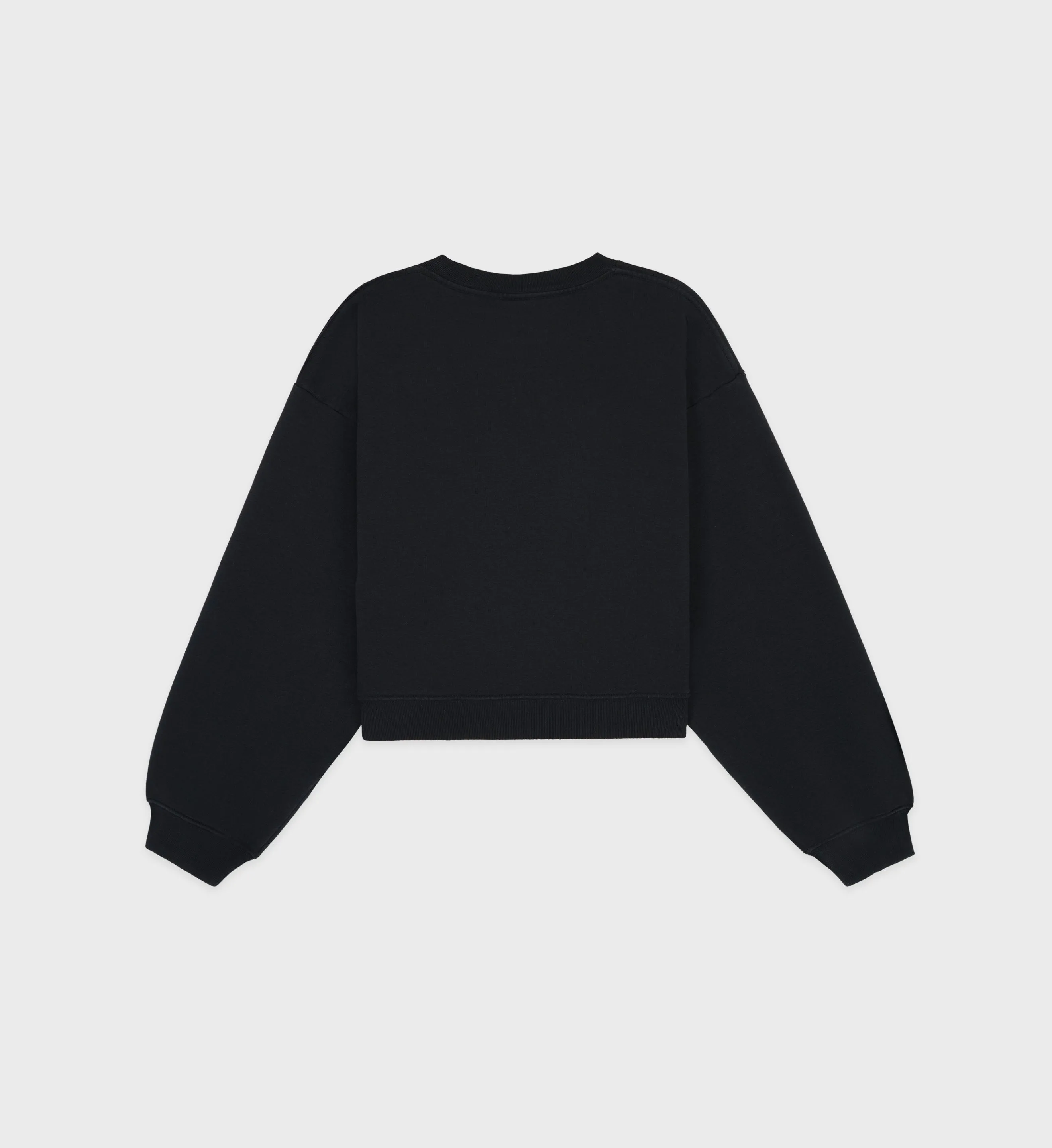 Athletic Club Cropped Crewneck - Black/Cream sold by Sporty and Rich product image thumbnail 2