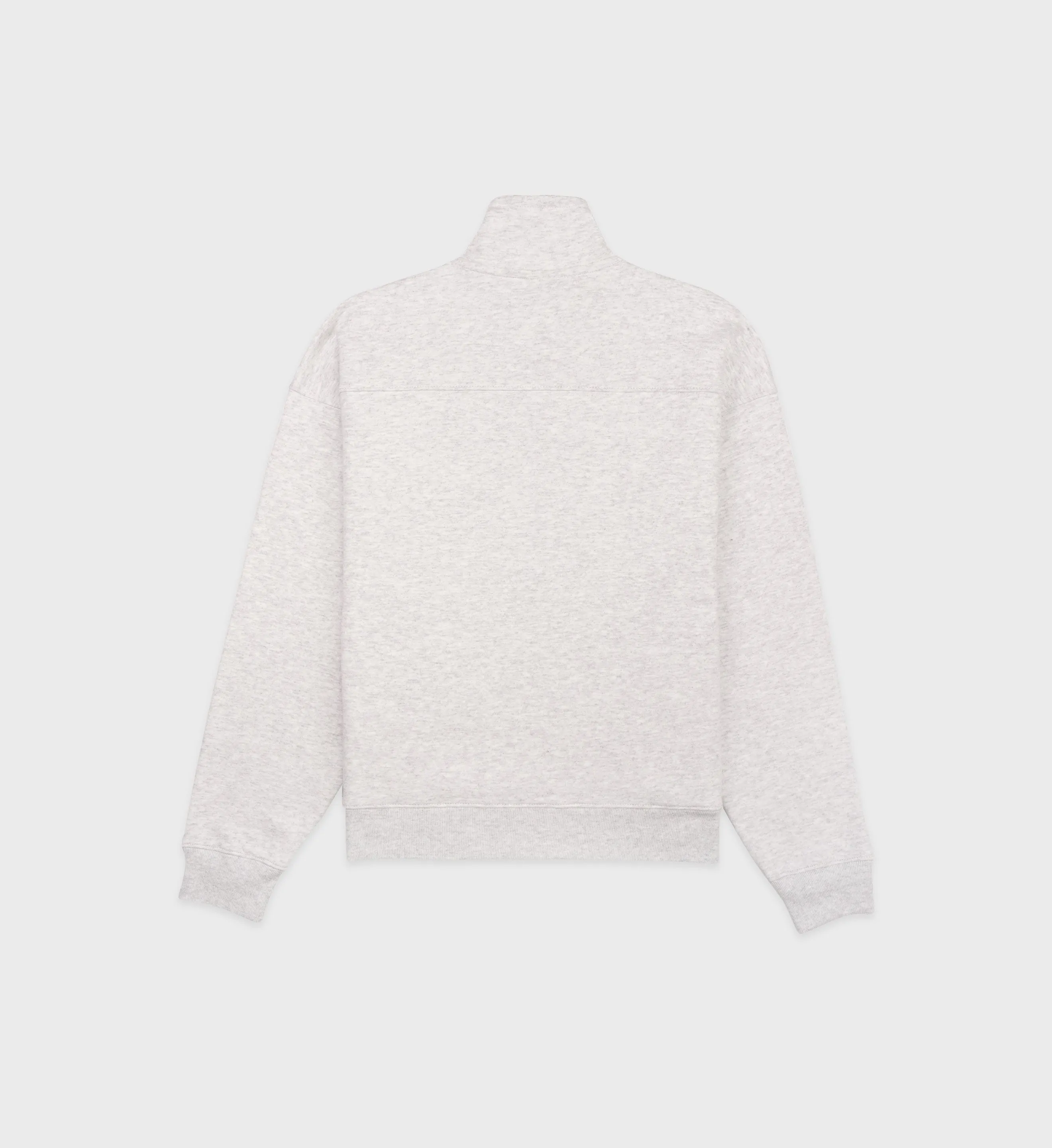 Connecticut Crest Quarter Zip - Heather Gray sold by Sporty and Rich product image thumbnail 2