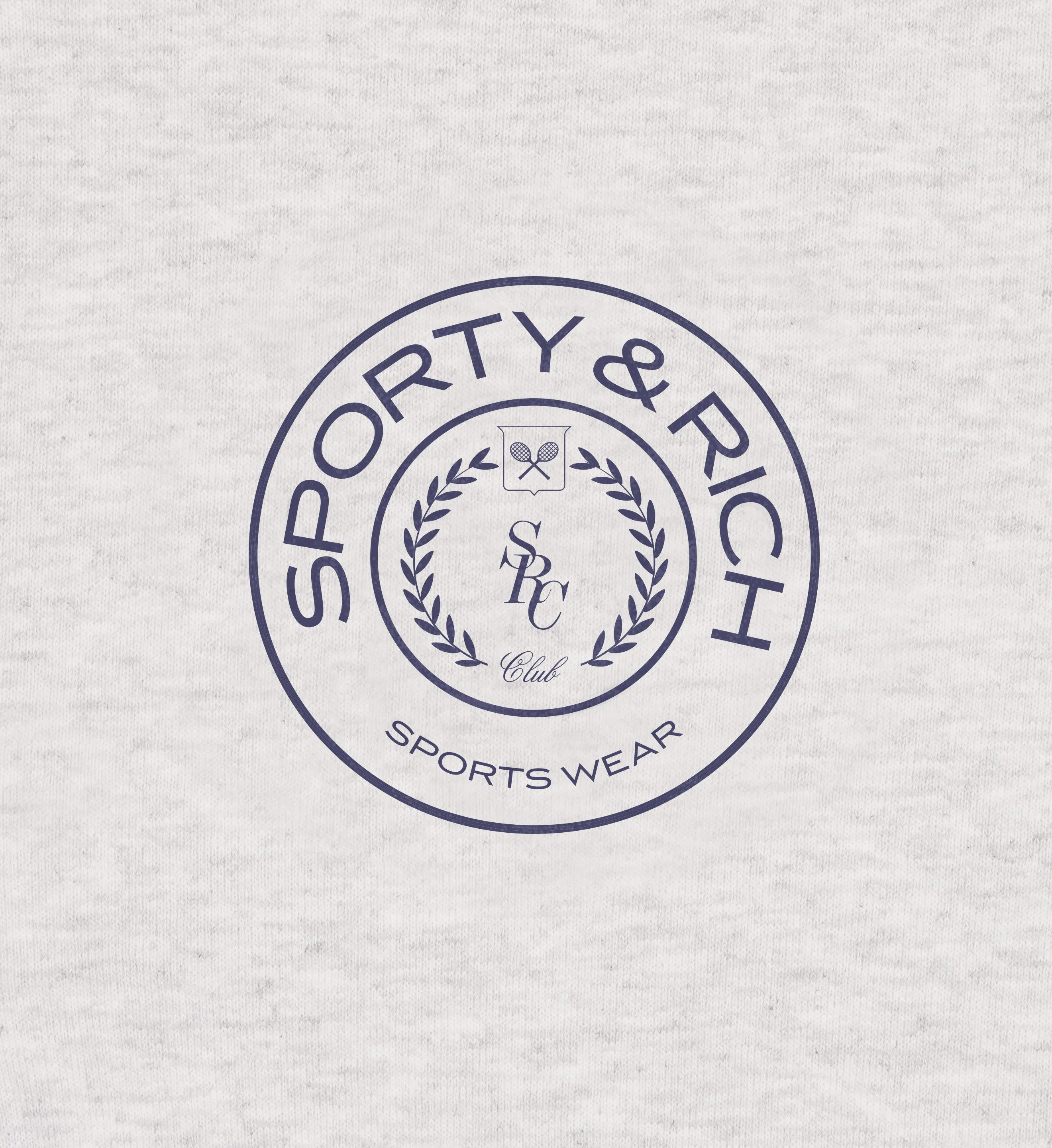 Connecticut Crest Quarter Zip - Heather Gray sold by Sporty and Rich product image thumbnail 3