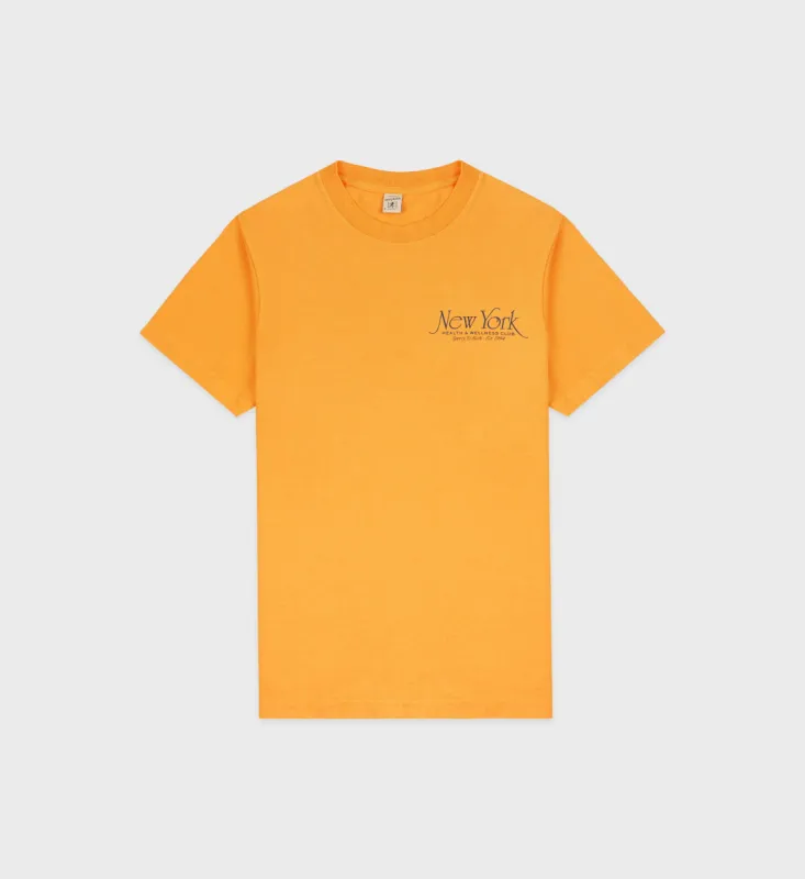 NY 94 T-Shirt - Faded Gold/Navy sold by Sporty and Rich