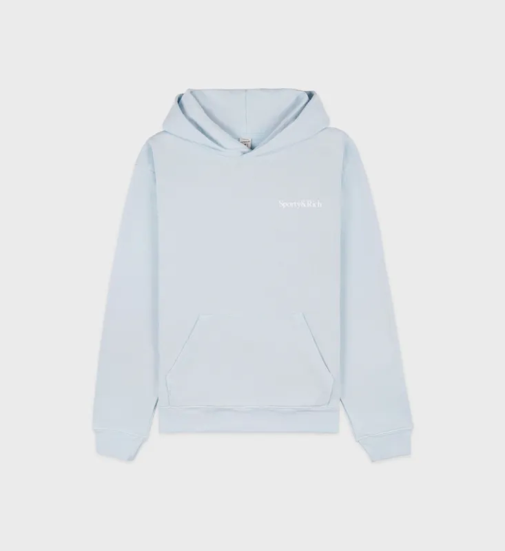 Eat More Veggies Hoodie - Baby Blue/White sold by Sporty and Rich