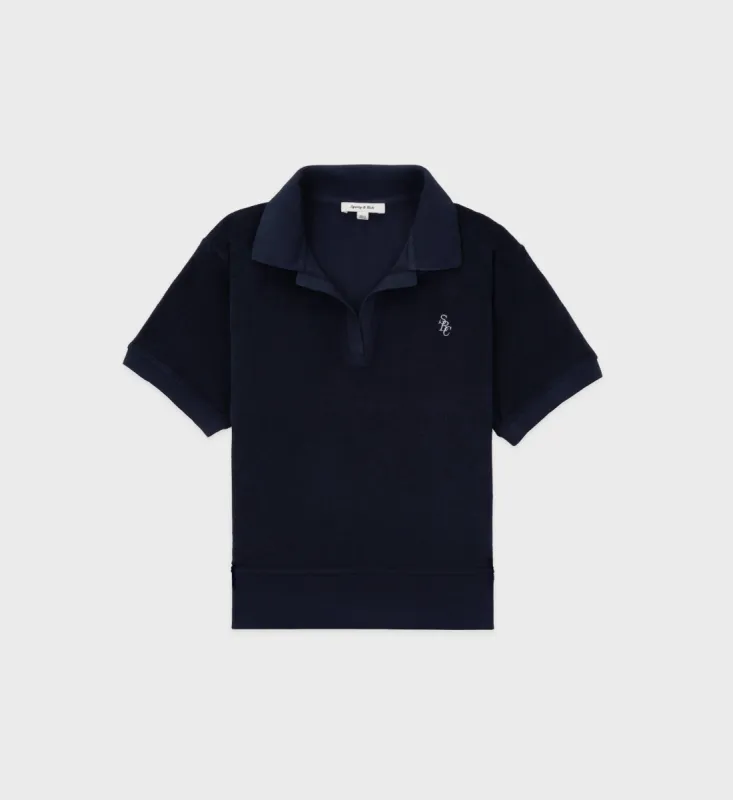 SRC Terry Polo - Navy sold by Sporty and Rich