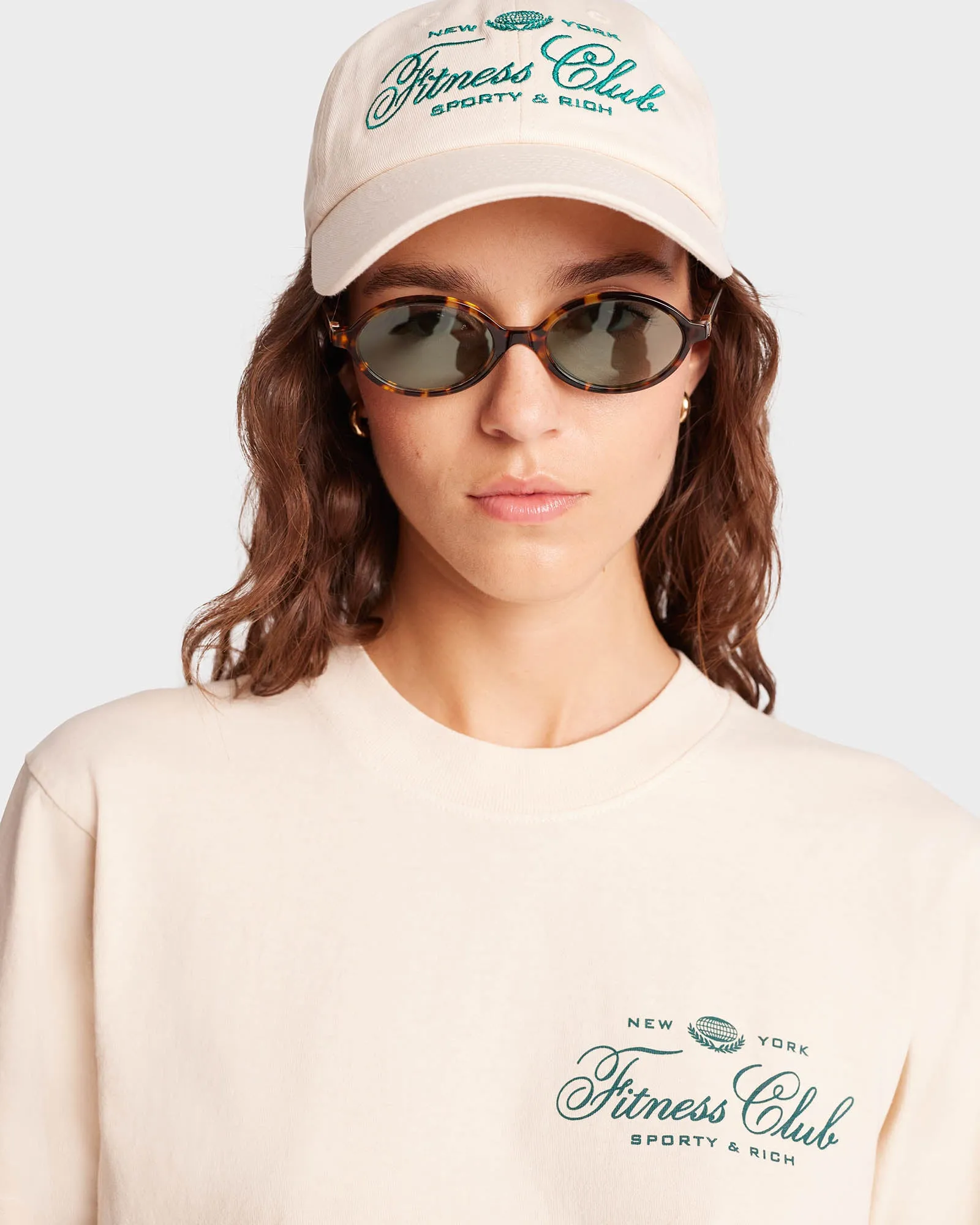 Fitness World Hat - Cream/Alpine sold by Sporty and Rich product image thumbnail 3