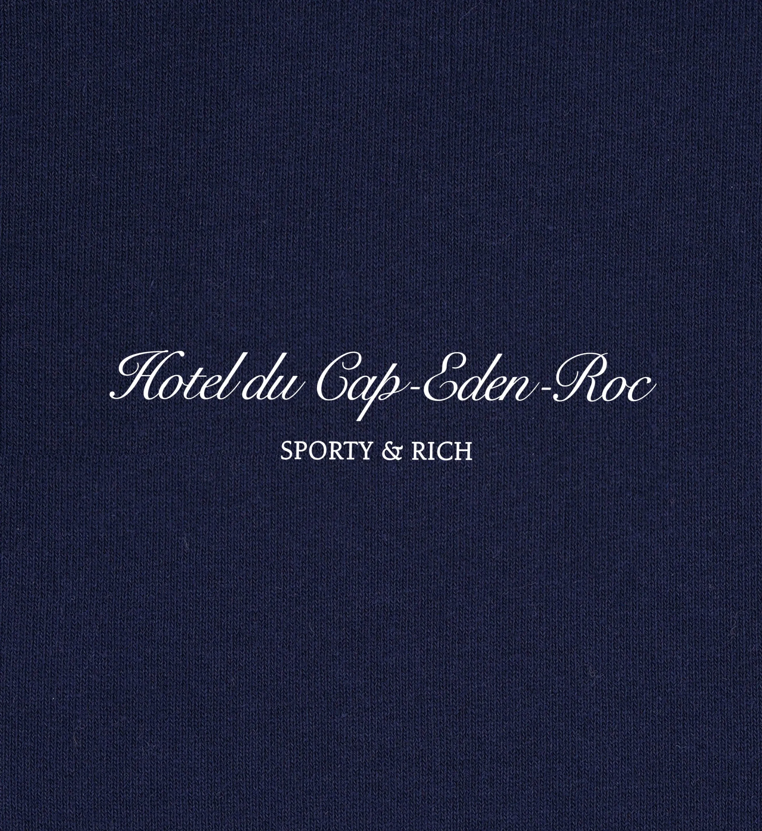 Hotel du Cap Cursive Sweatpant - Navy/White sold by Sporty and Rich product image thumbnail 3