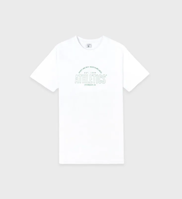 Athletics T-Shirt - White sold by Sporty and Rich