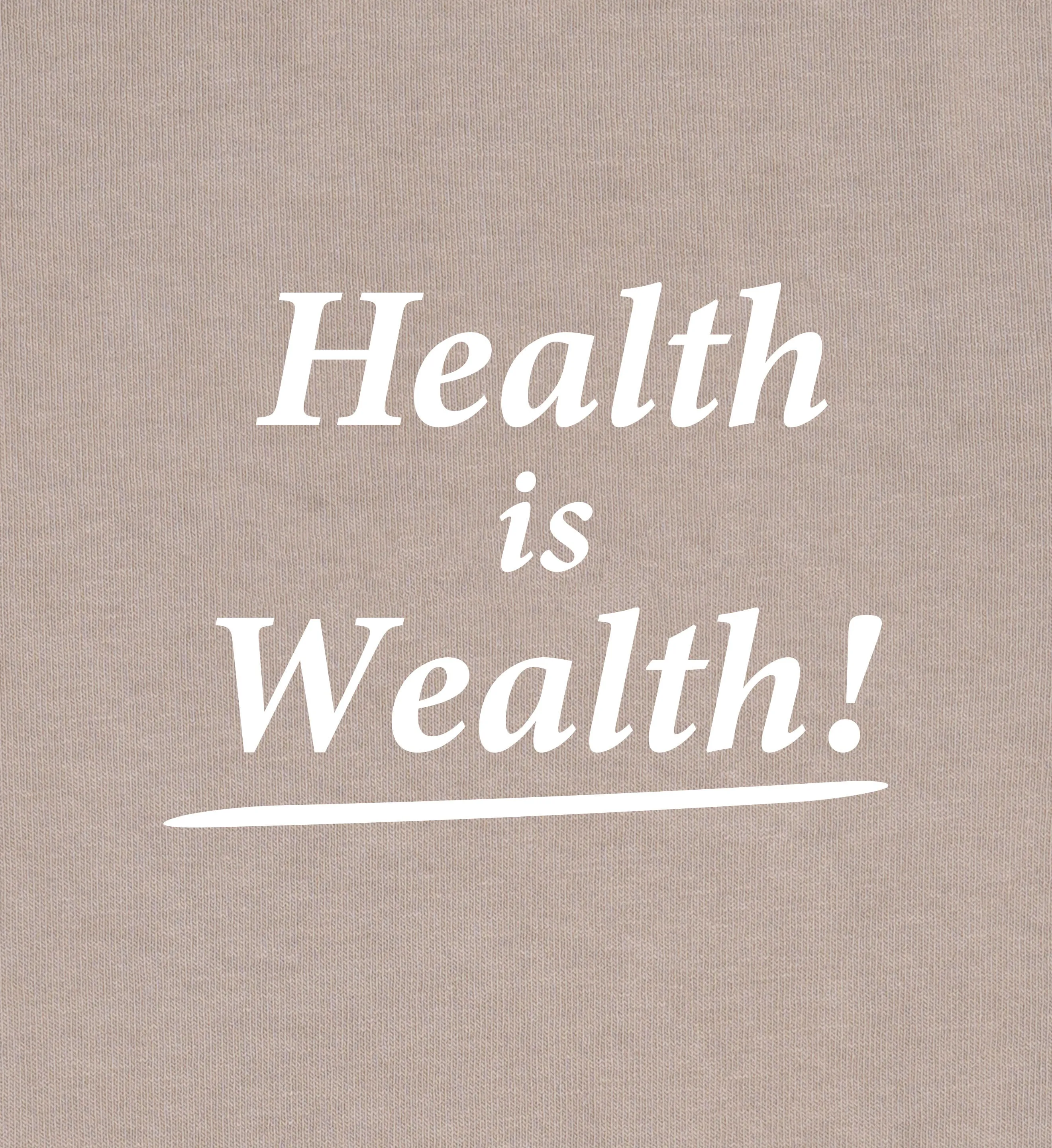 Health Is Wealth Hoodie - Elephant/White sold by Sporty and Rich product image thumbnail 4