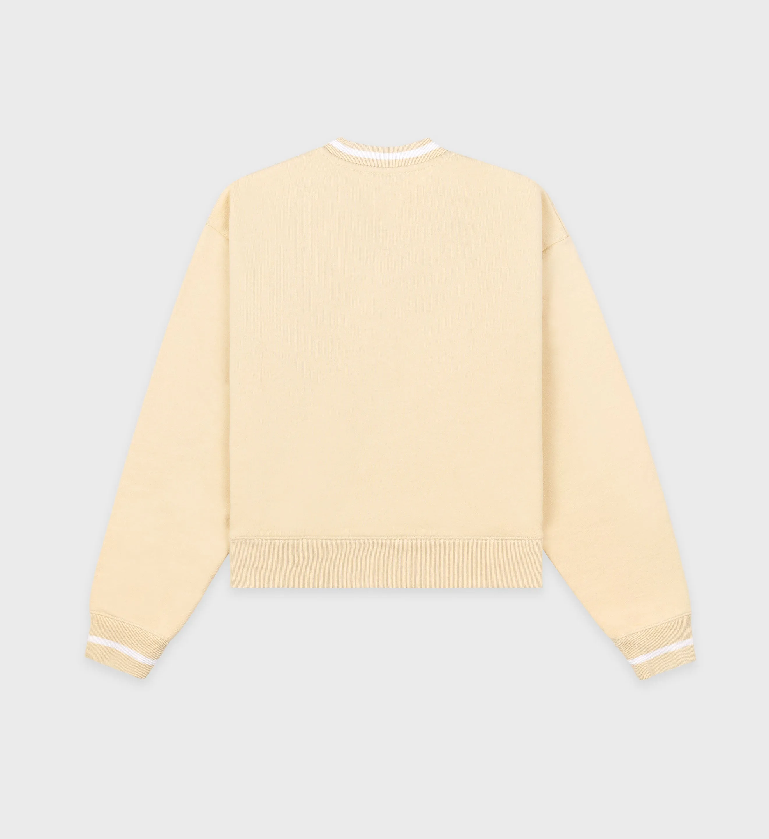 USA Health Club V-Neck Sweater - Almond/White sold by Sporty and Rich product image thumbnail 2