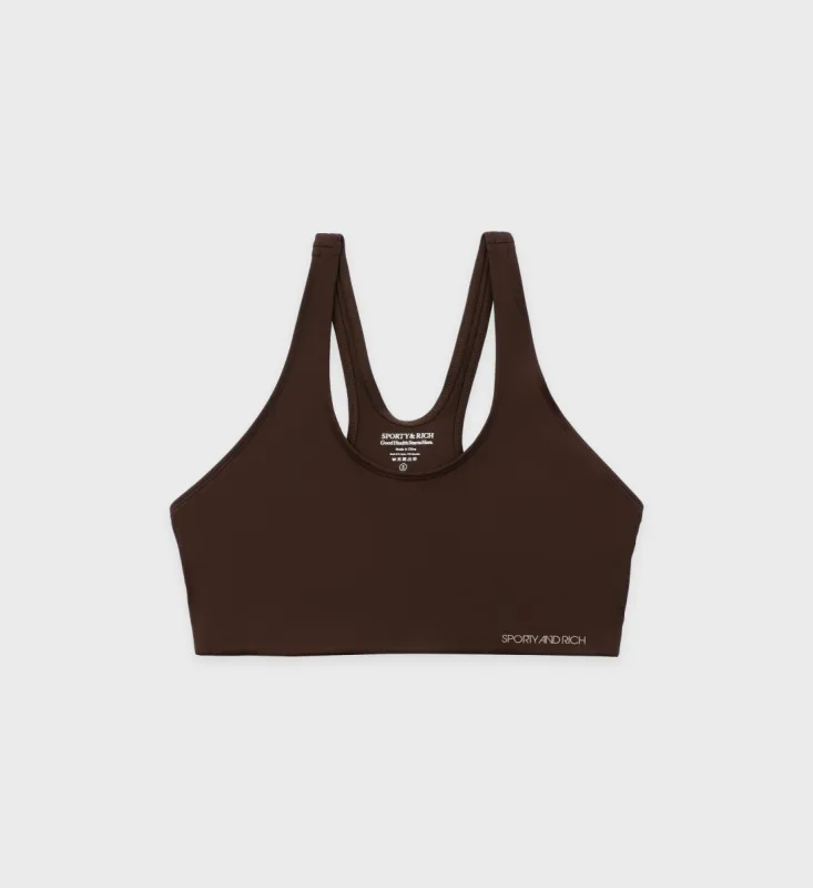 Sports Bra N.03 - Chocolate sold by Sporty and Rich