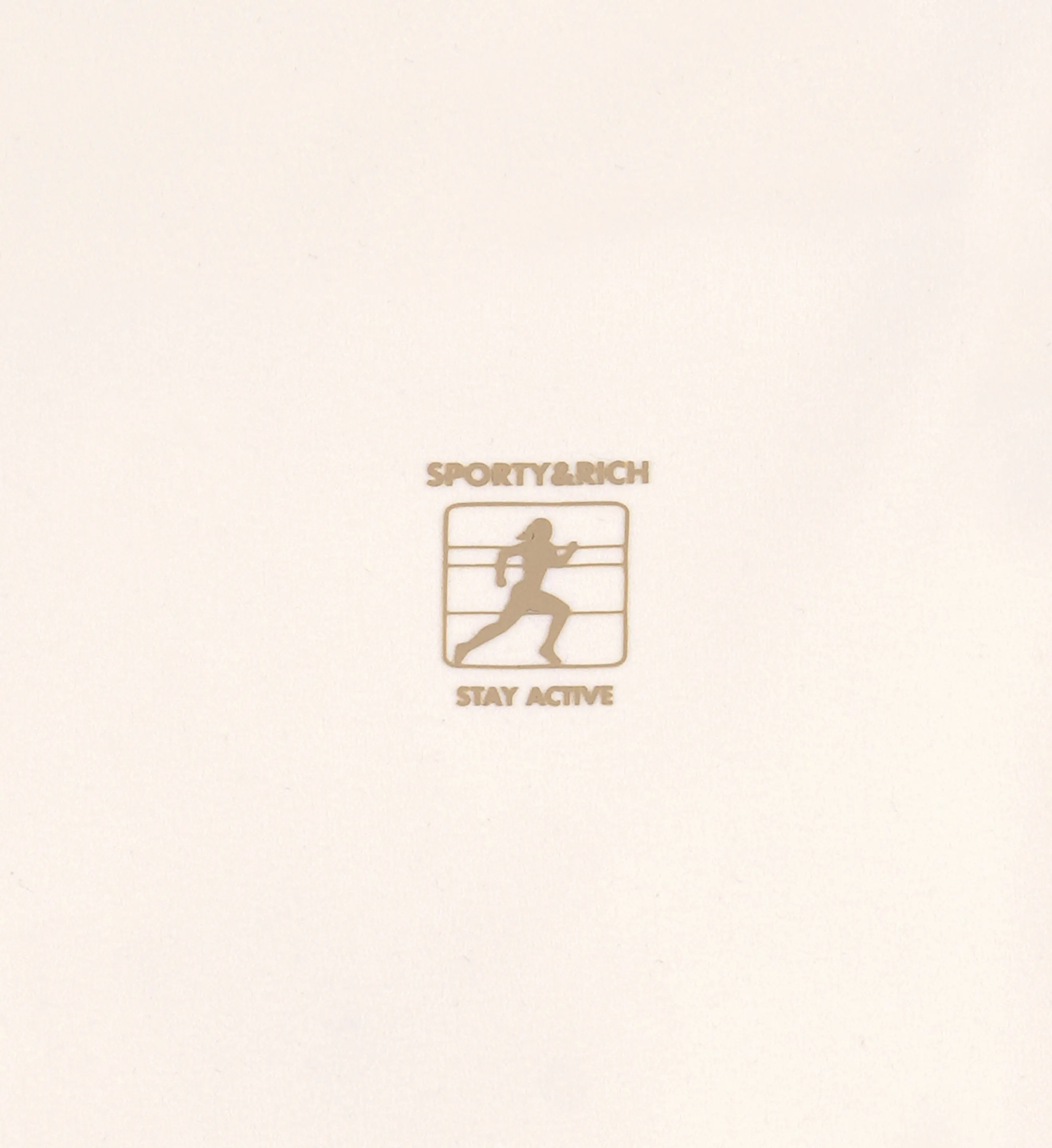 Runner Cropped Tank - Cream/Espresso sold by Sporty and Rich product image thumbnail 3