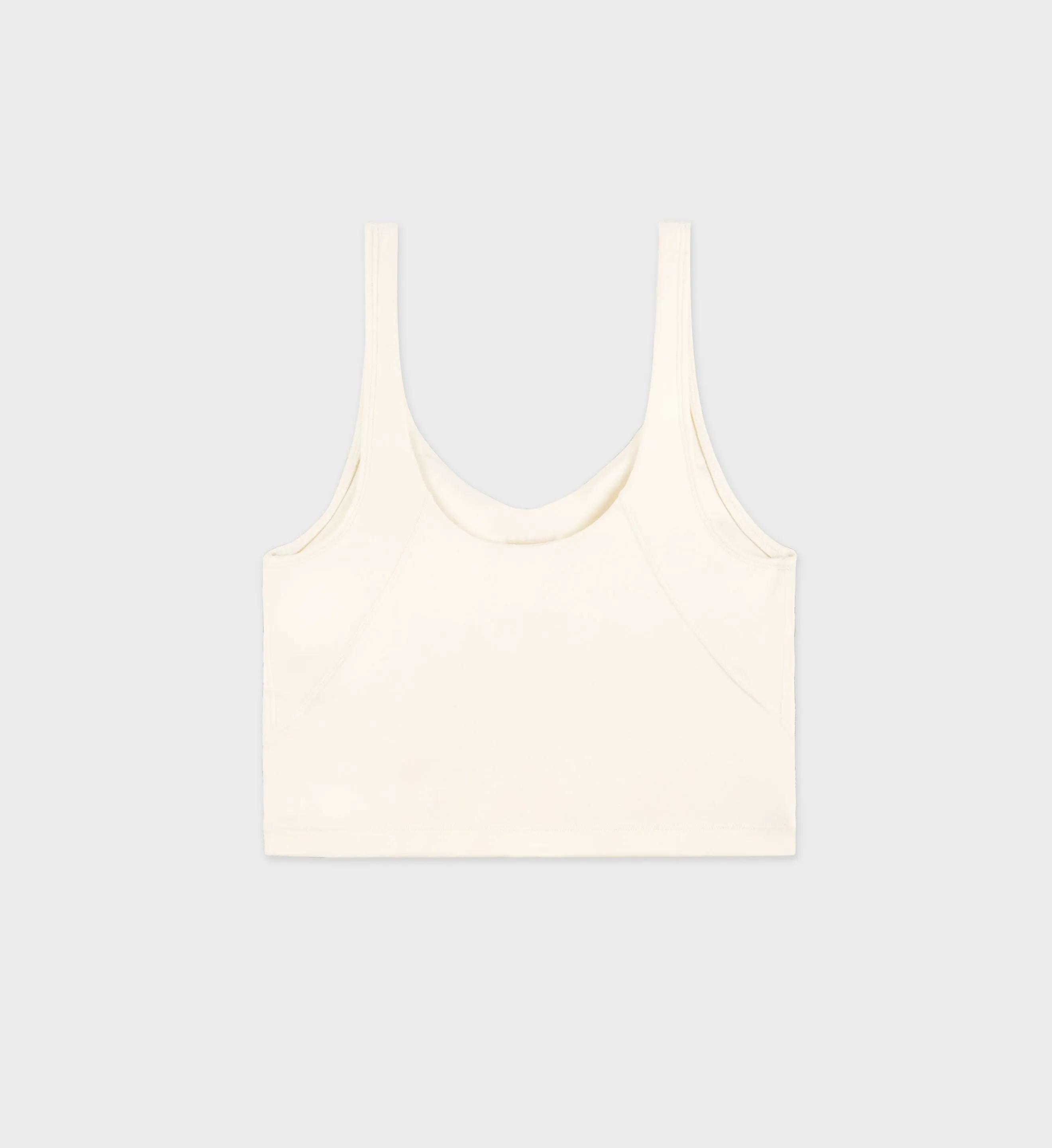 Runner Cropped Tank - Cream/Espresso sold by Sporty and Rich product image thumbnail 2