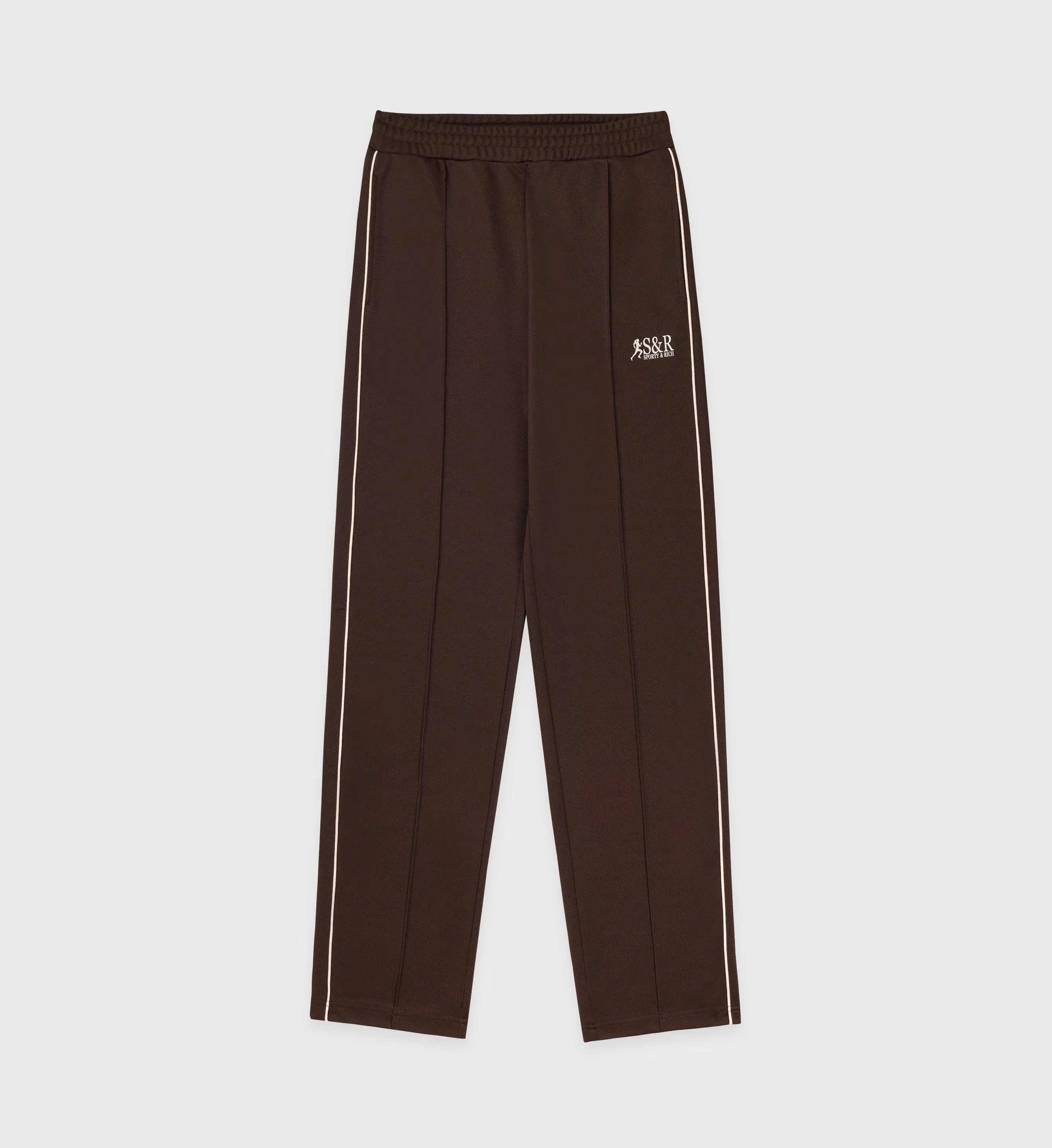 Action Logo Track Pants - Cocoa/Milk sold by Sporty and Rich