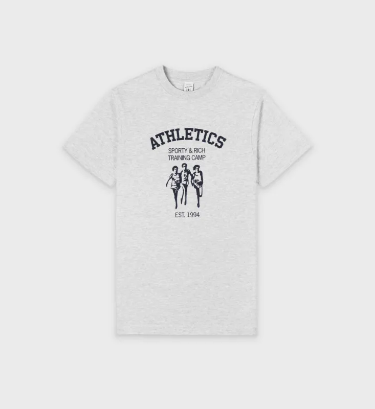 Racers T-Shirt - Heather Gray/Navy sold by Sporty and Rich