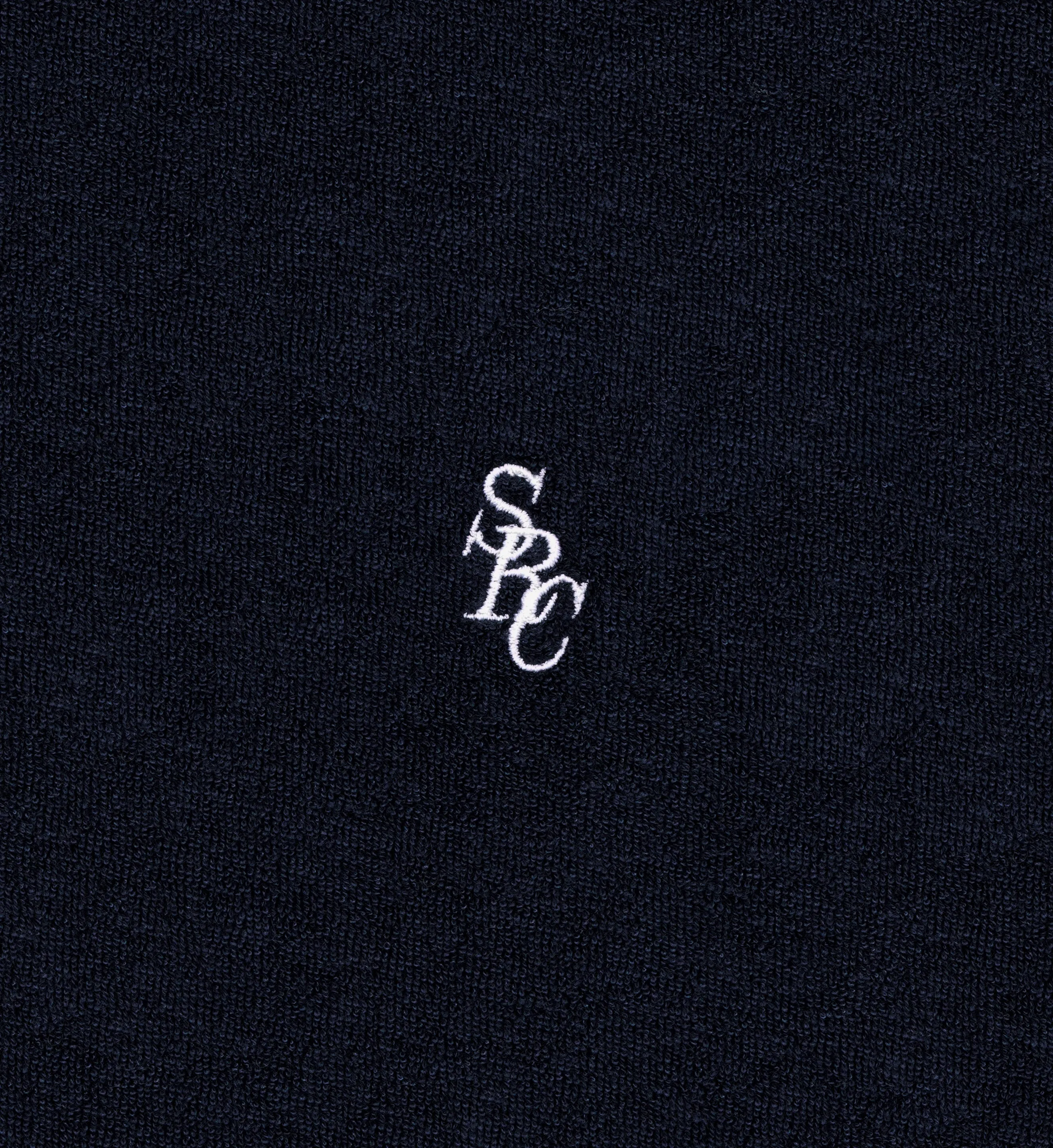 SRC Longsleeve Terry Polo - Navy sold by Sporty and Rich product image thumbnail 3