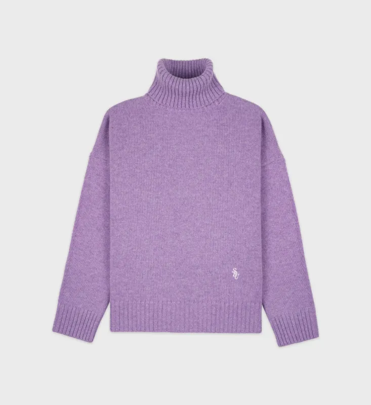 SRC Turtleneck - Eggplant sold by Sporty and Rich