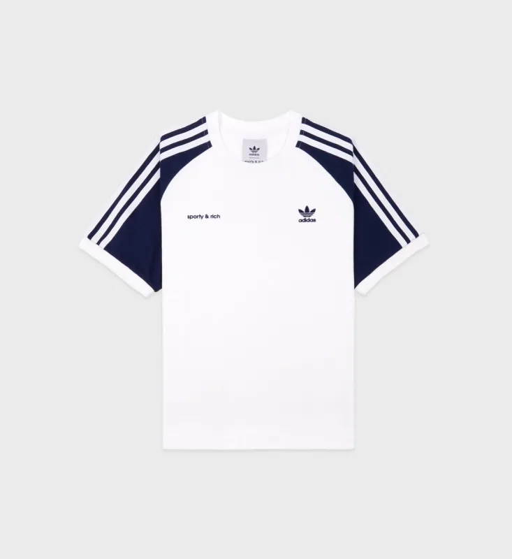Adidas Two Tone Ringer Tee - White/Sports Red | Parallel