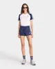 Adidas Two Tone Ringer Tee - White/Navy sold by Sporty and Rich