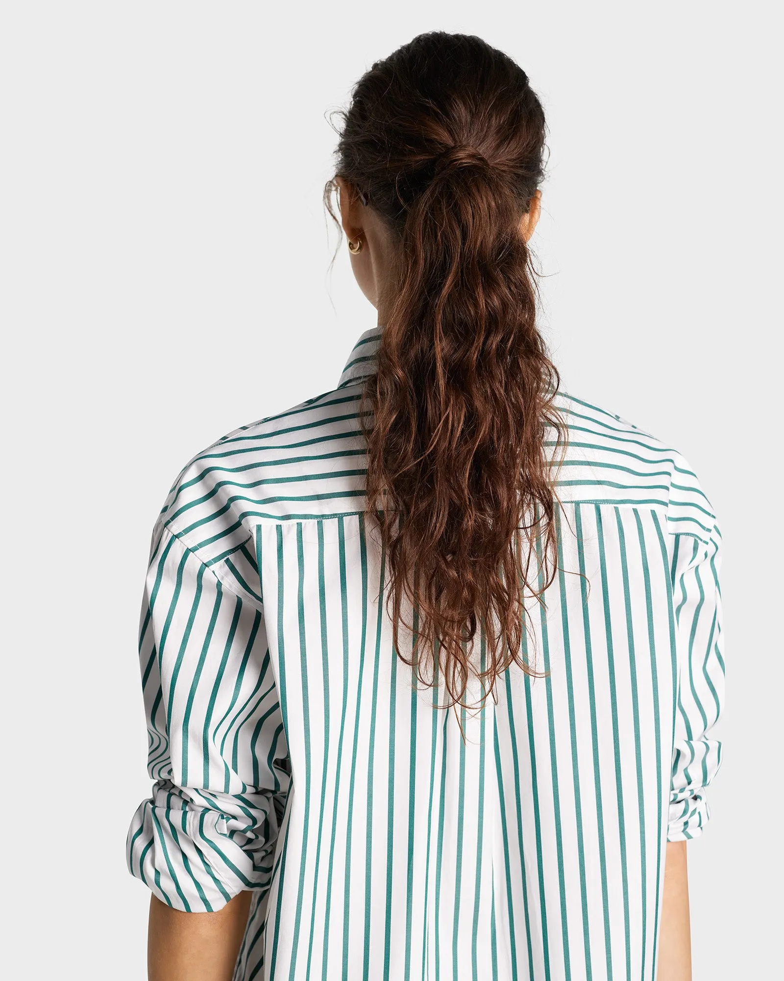 SRC Oversized Shirt - Green Striped sold by Sporty and Rich product image thumbnail 5
