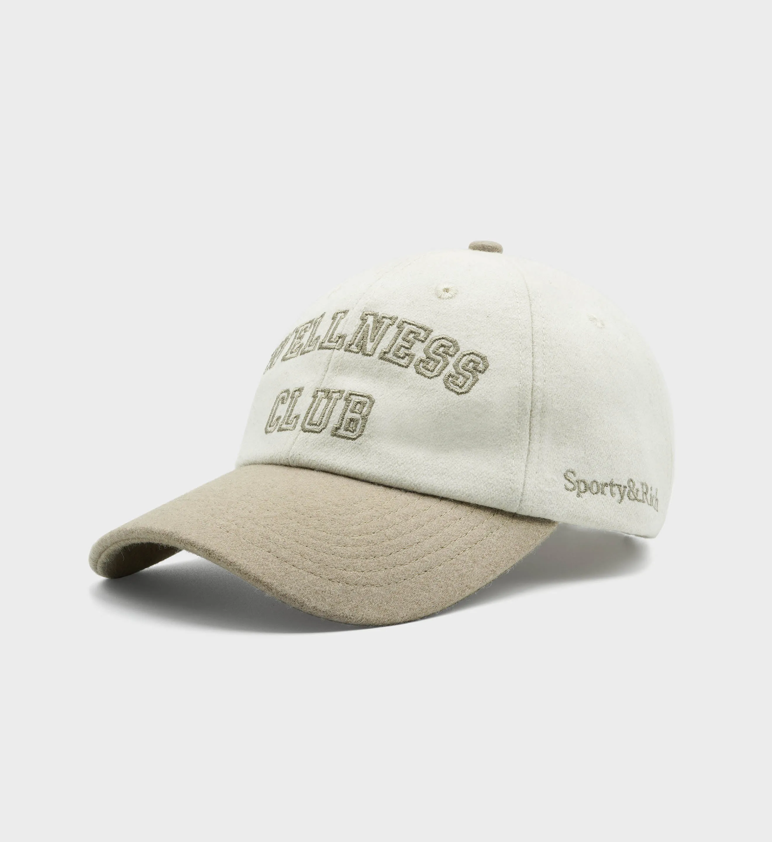 Wellness Club Flannel Hat - Off White/Elephant sold by Sporty and Rich product image thumbnail 2