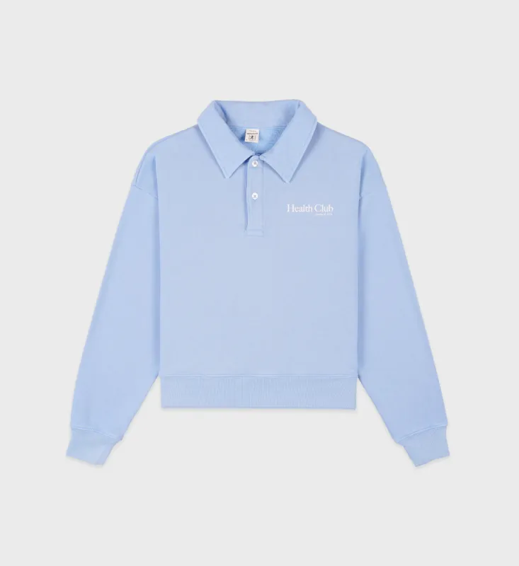 Health Club Polo - Sky Blue/White sold by Sporty and Rich
