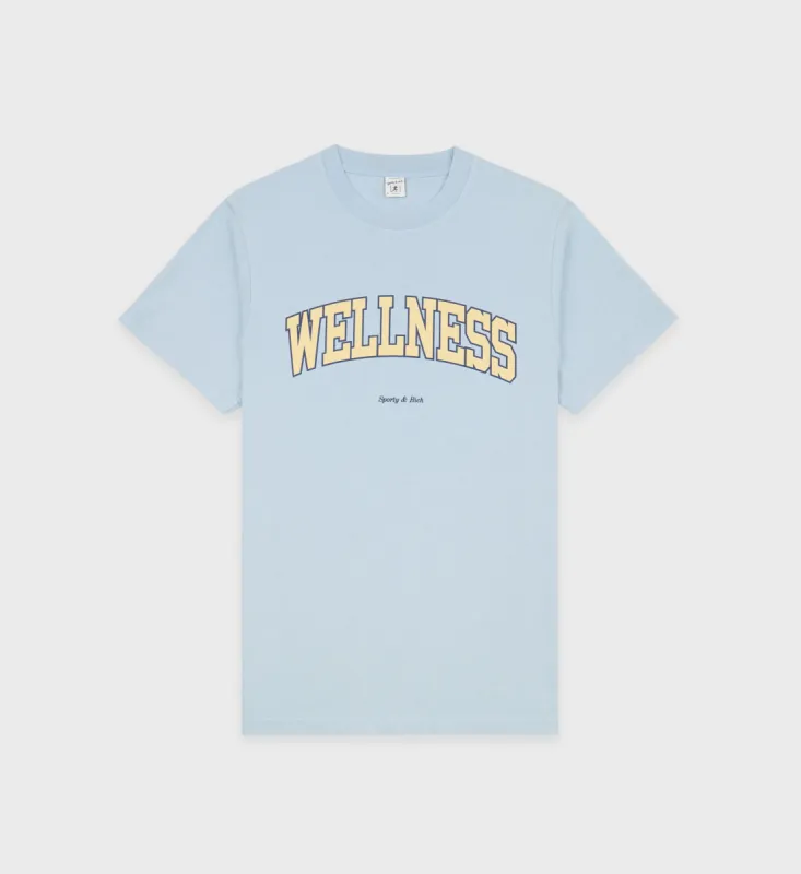 Wellness Ivy T-Shirt - China Blue/Almond sold by Sporty and Rich