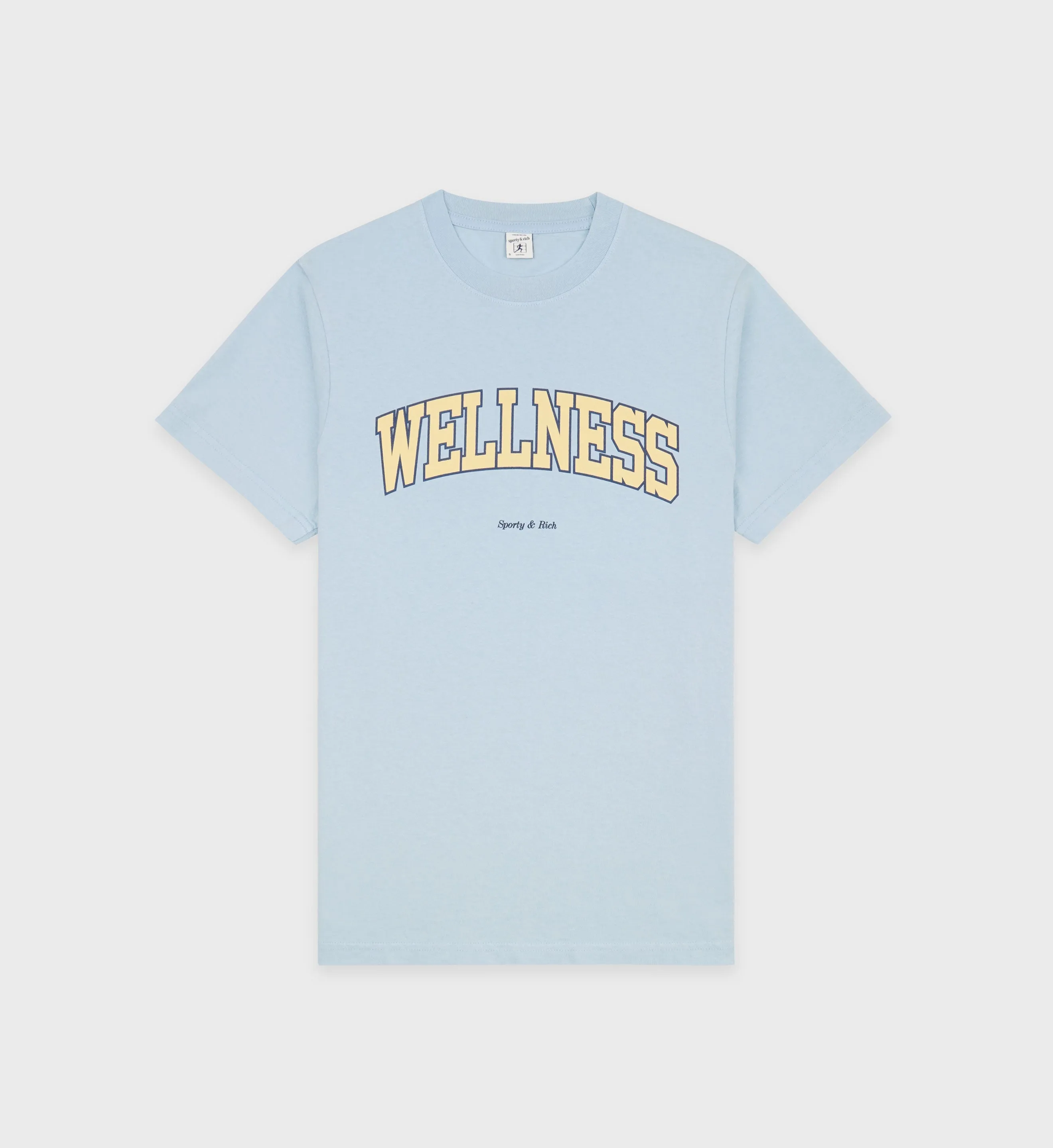 Wellness Ivy T-Shirt - China Blue/Almond sold by Sporty and Rich