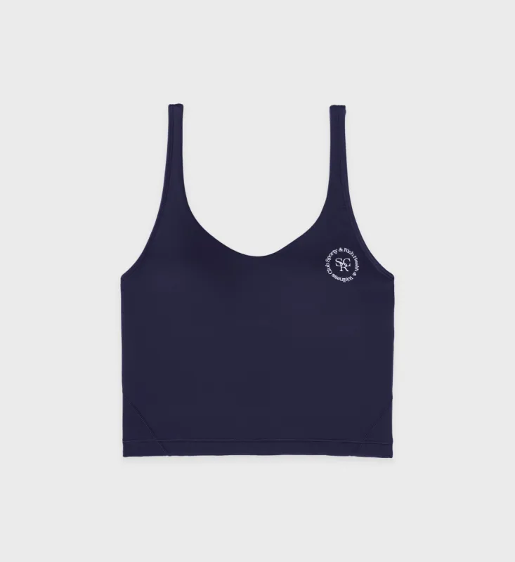 Cropped Tank N.02 - Navy sold by Sporty and Rich