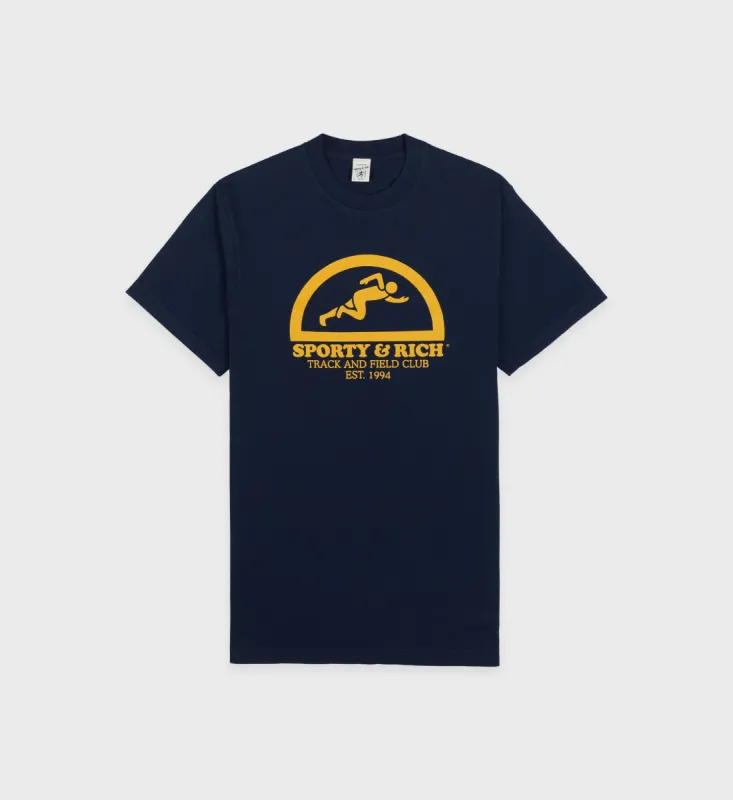 Fun Track T-Shirt - Navy sold by Sporty and Rich