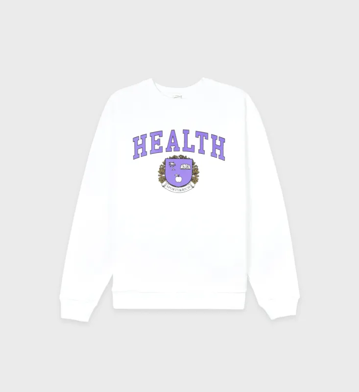 Diana Crewneck - White sold by Sporty and Rich