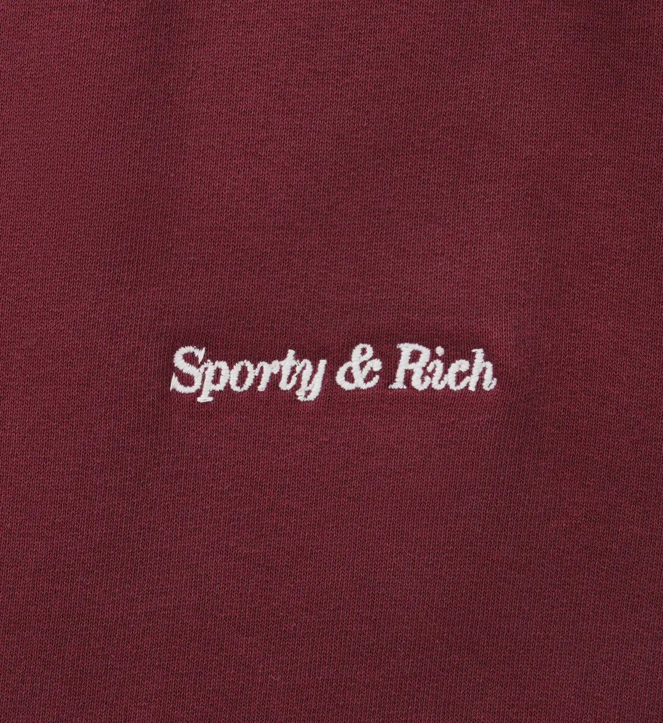 Classic Logo Sweatpants - Merlot sold by Sporty and Rich product image thumbnail 3