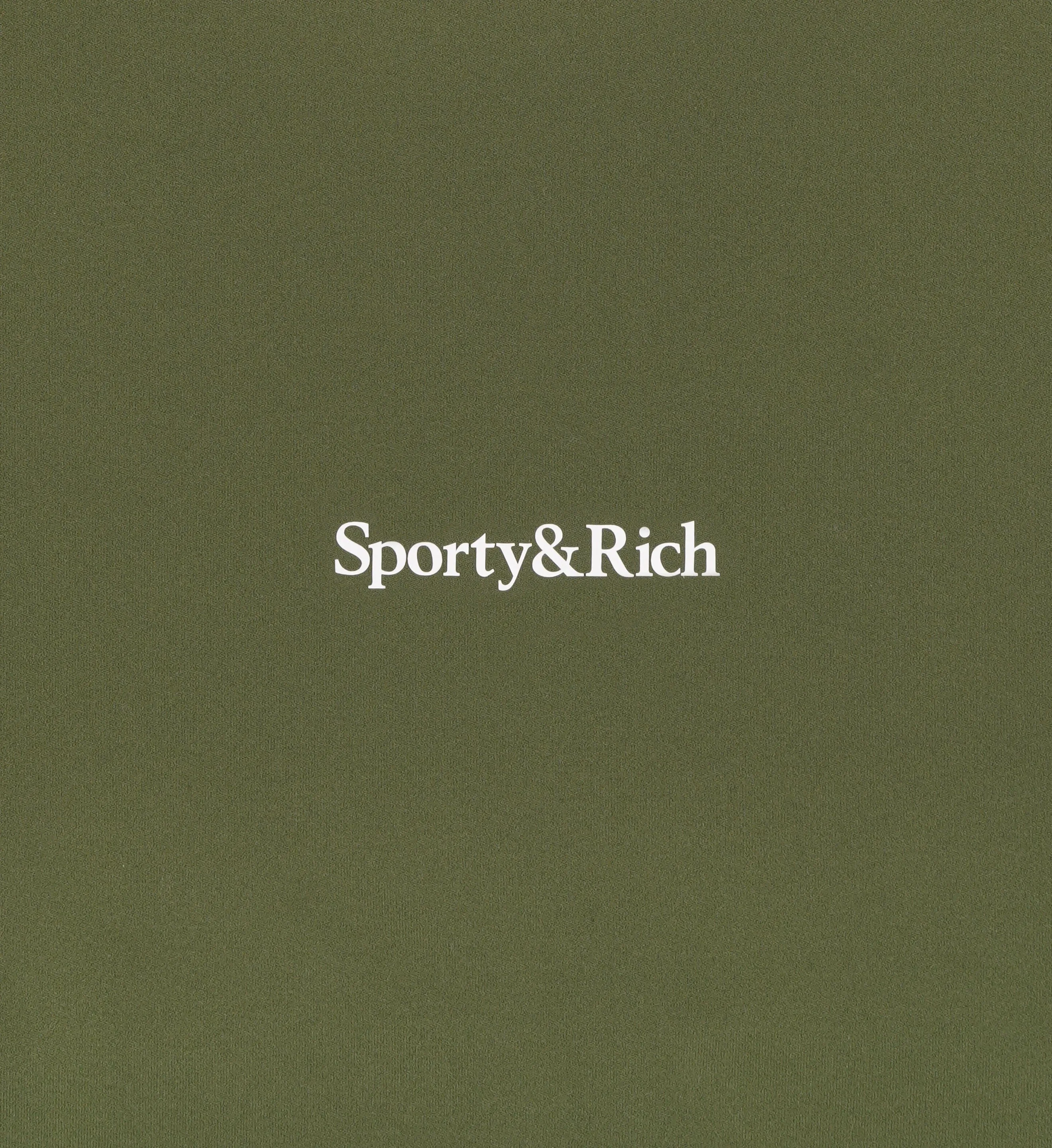 Serif Logo High Waisted Legging - Moss/White sold by Sporty and Rich product image thumbnail 3