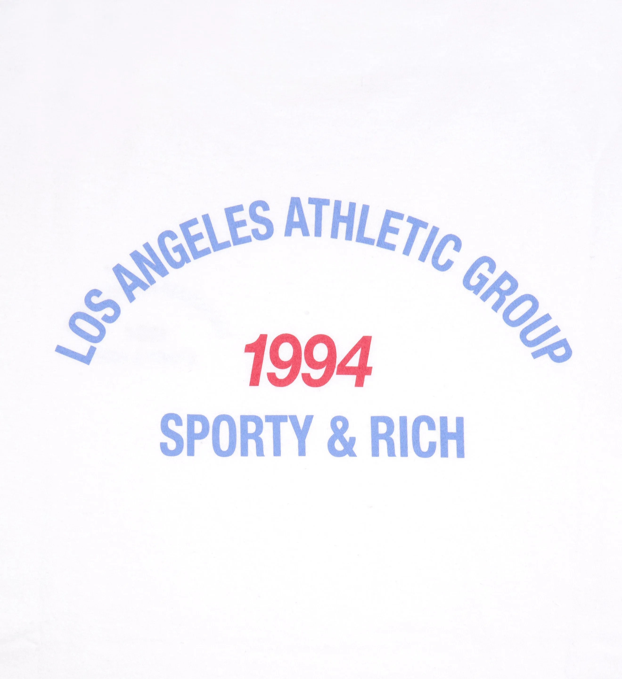 LA Athletic Group T-Shirt - White/China Blue sold by Sporty and Rich product image thumbnail 3