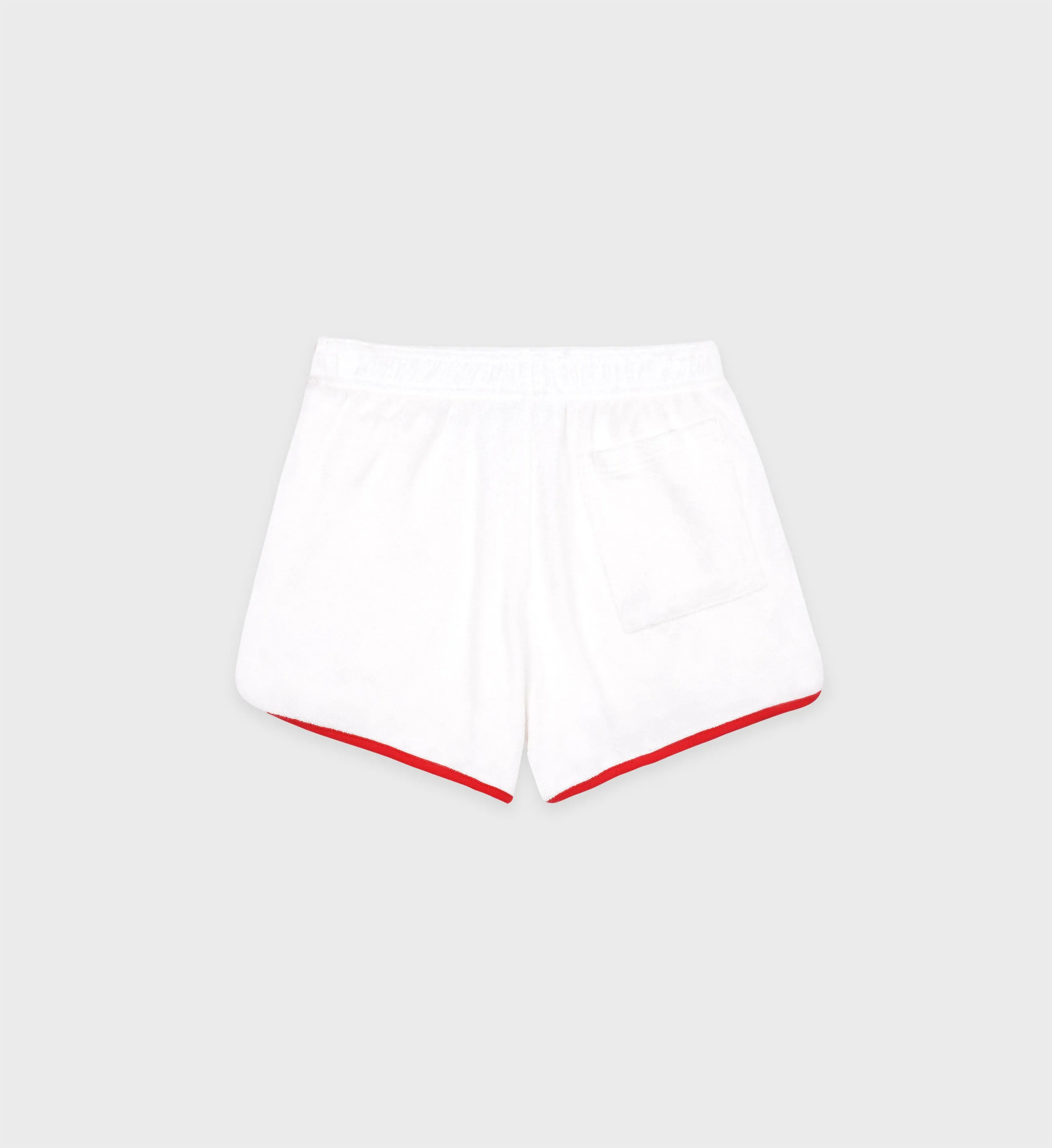 Prince Sporty Terry Short - White/Red sold by Sporty and Rich product image thumbnail 2