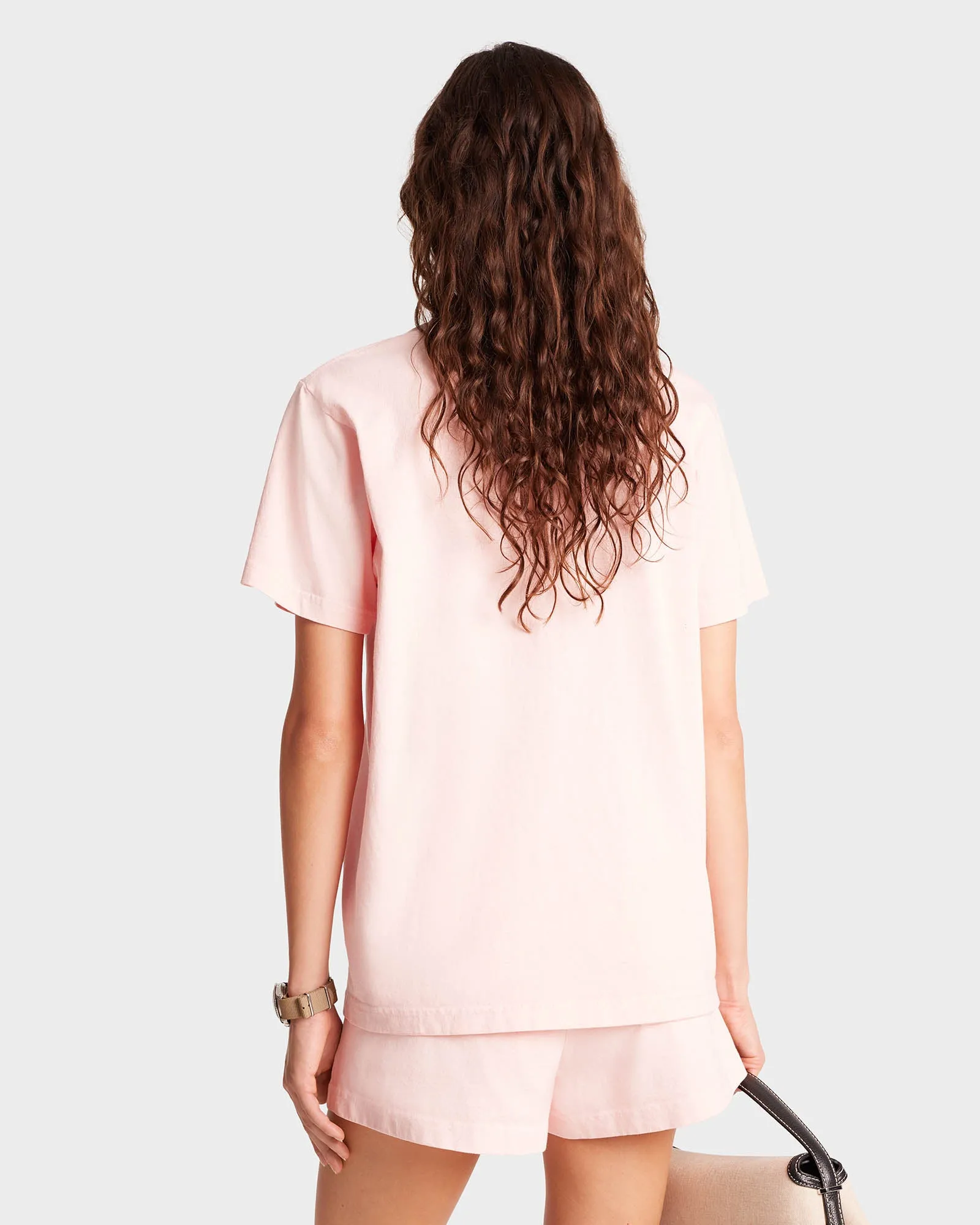 California T-Shirt - Ballet/White sold by Sporty and Rich product image thumbnail 5