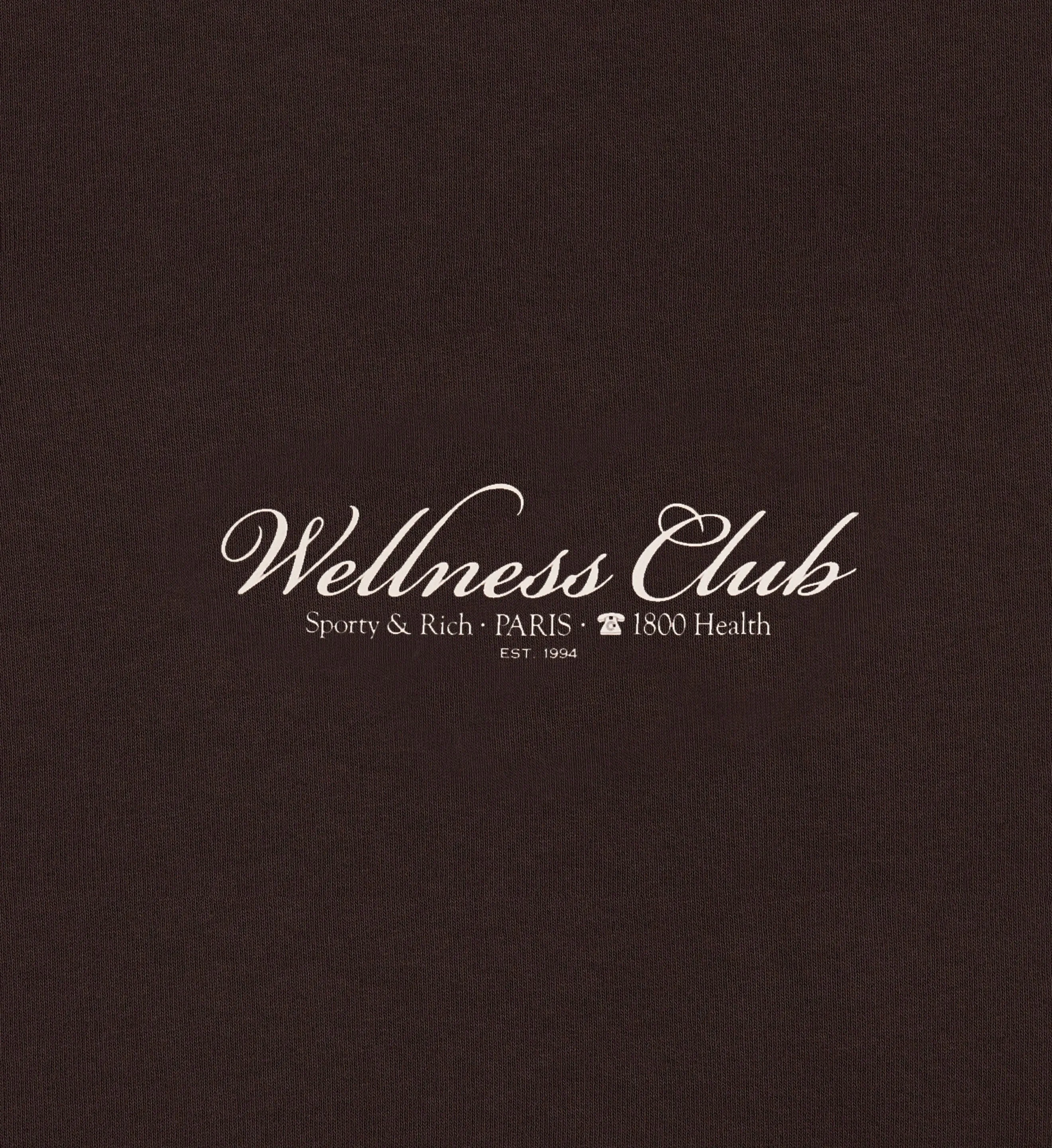 1800 Health T-Shirt - Chocolate/Cream sold by Sporty and Rich product image thumbnail 3