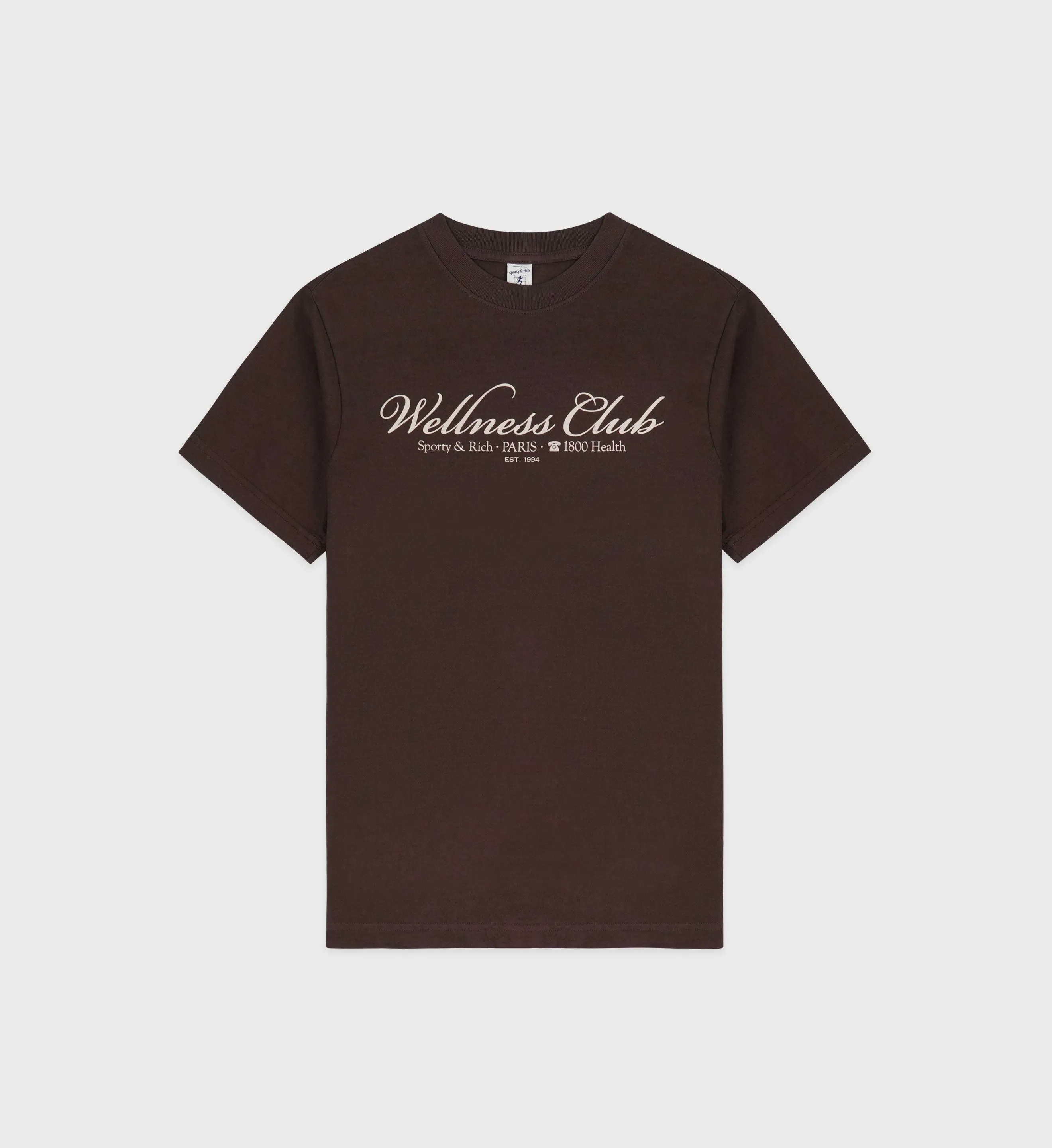 1800 Health T-Shirt - Chocolate/Cream sold by Sporty and Rich