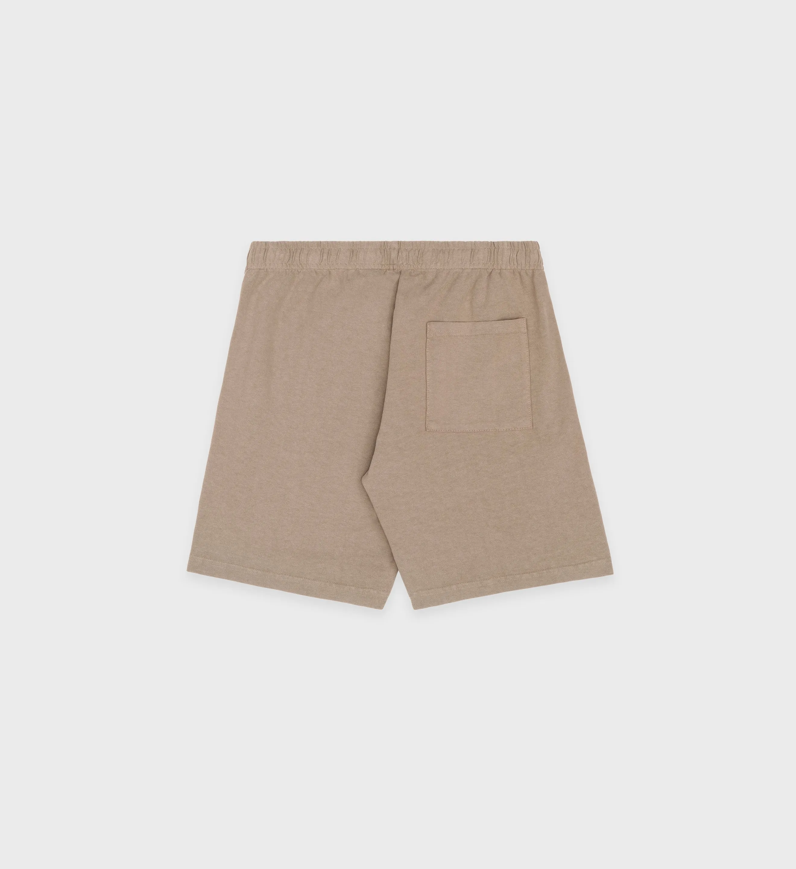 Made In USA Gym Short - Espresso/White sold by Sporty and Rich product image thumbnail 2