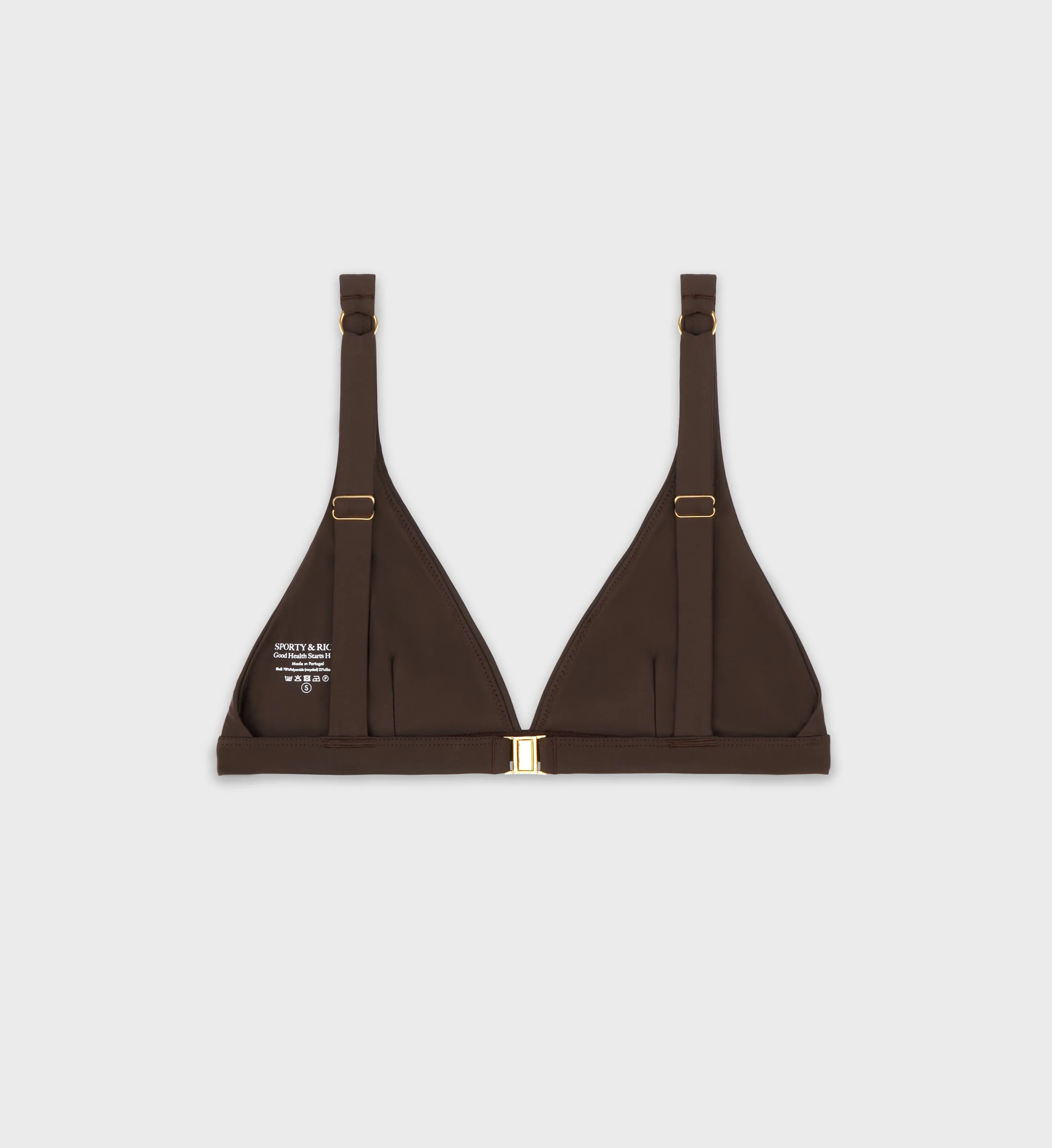 Jane Bikini Top - Chocolate sold by Sporty and Rich product image thumbnail 2