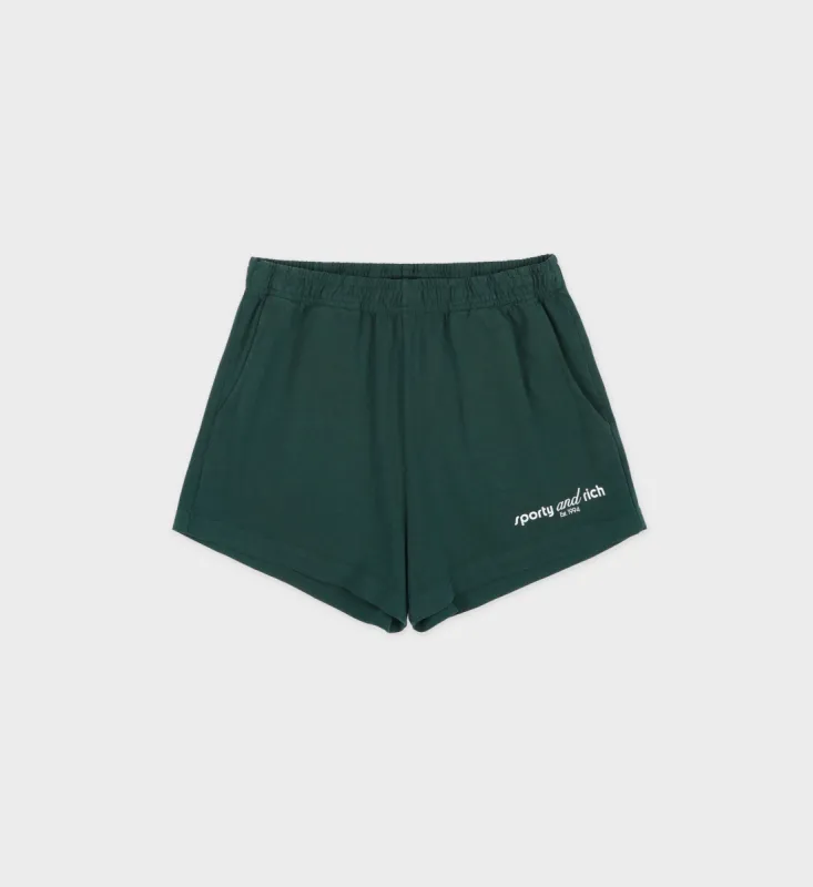 Tank Disco Short - Forest/White sold by Sporty and Rich