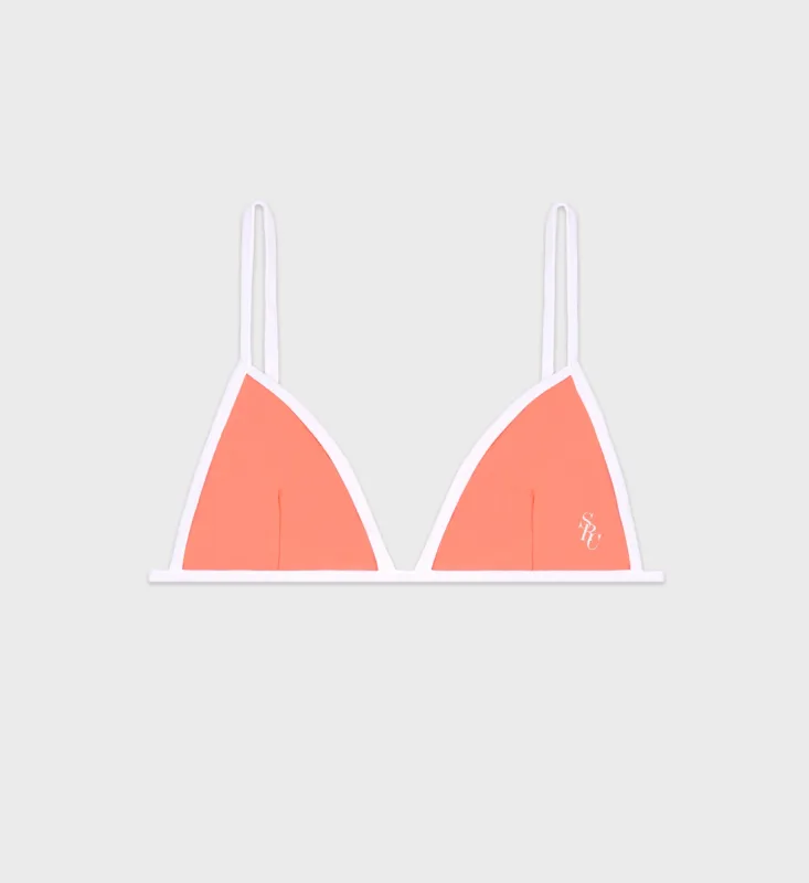 Kate Bikini Top - Cotton Candy/White sold by Sporty and Rich