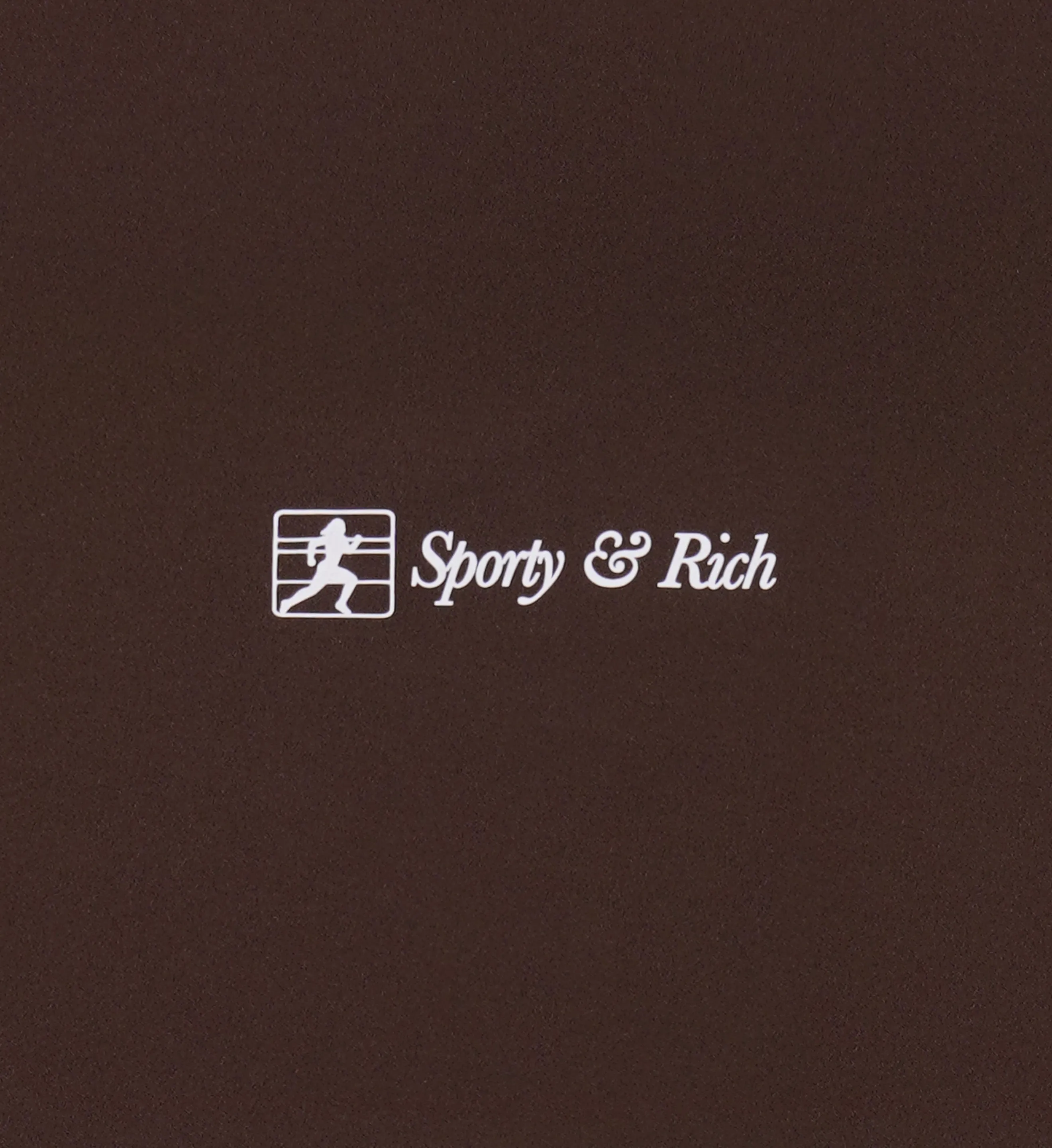 Runner Script Leggings - Chocolate/White sold by Sporty and Rich product image thumbnail 3