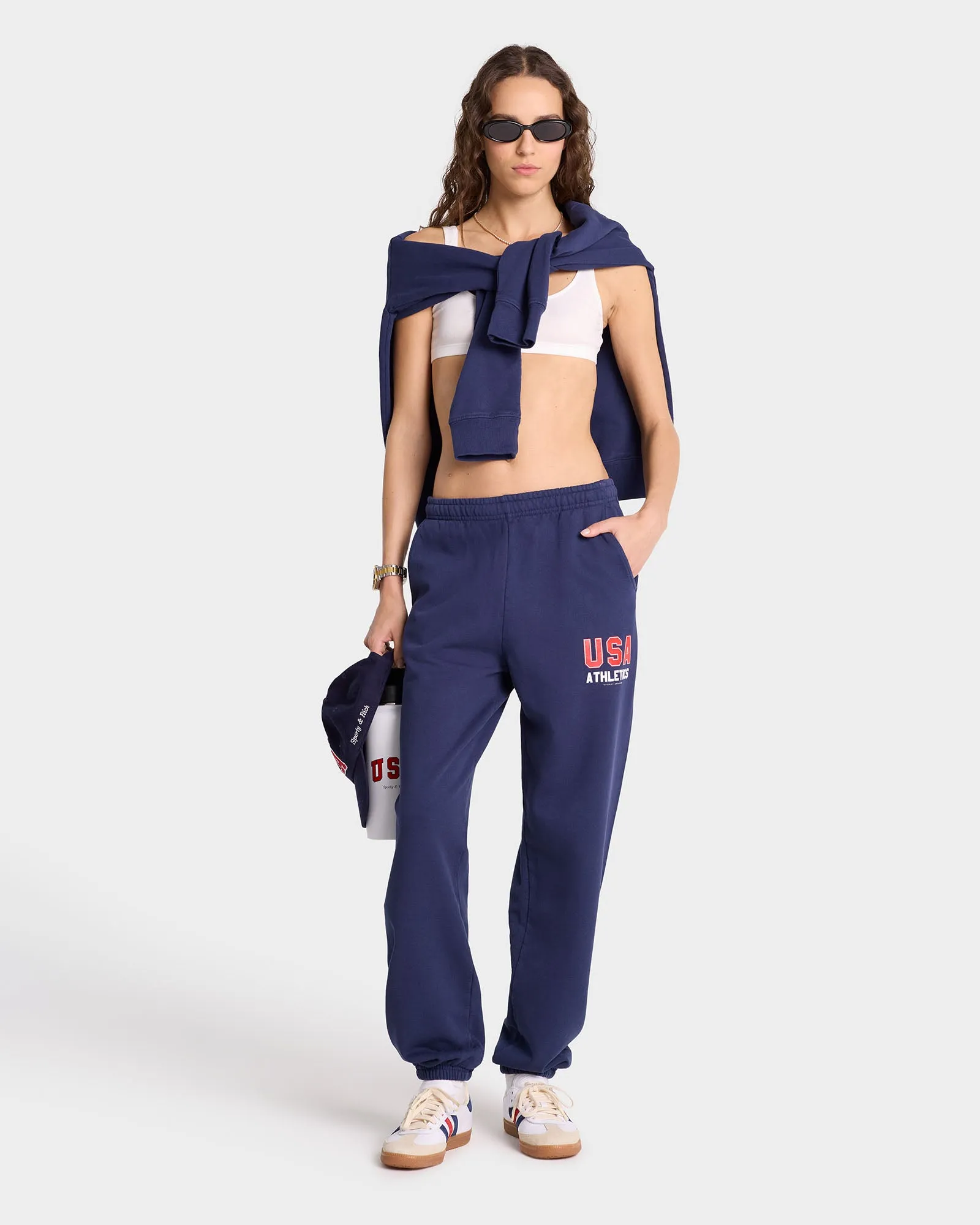 USA Athletics Sweatpant - Navy/Sports Red/White sold by Sporty and Rich product image thumbnail 3