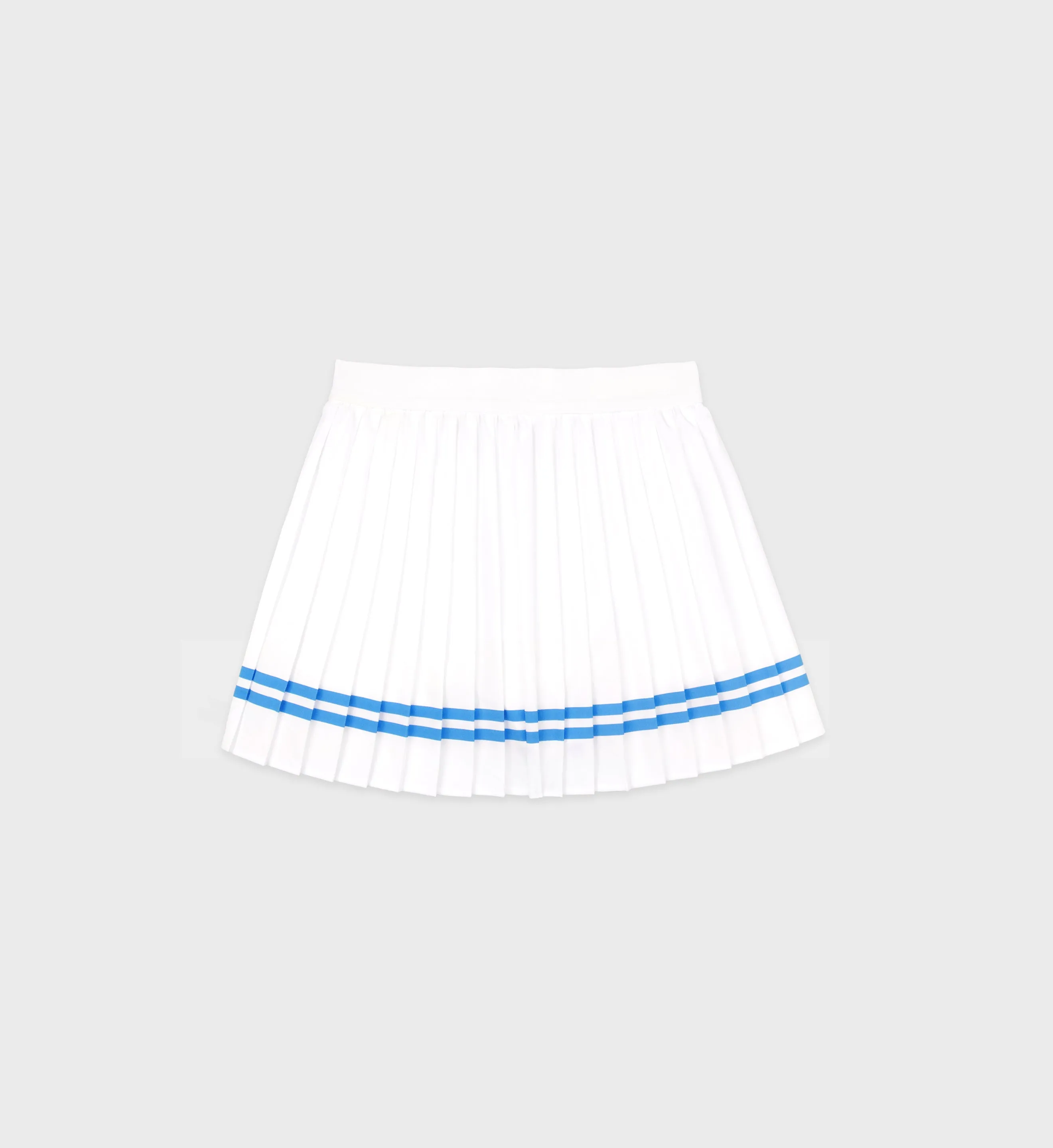 Classic Logo Pleated Skirt - White/French Blue sold by Sporty and Rich product image thumbnail 2