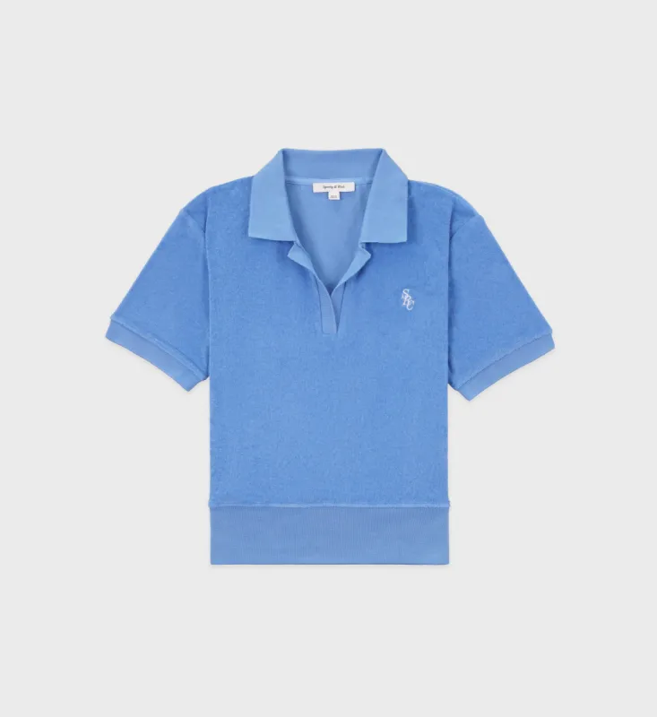 SRC Terry Polo - French Blue sold by Sporty and Rich