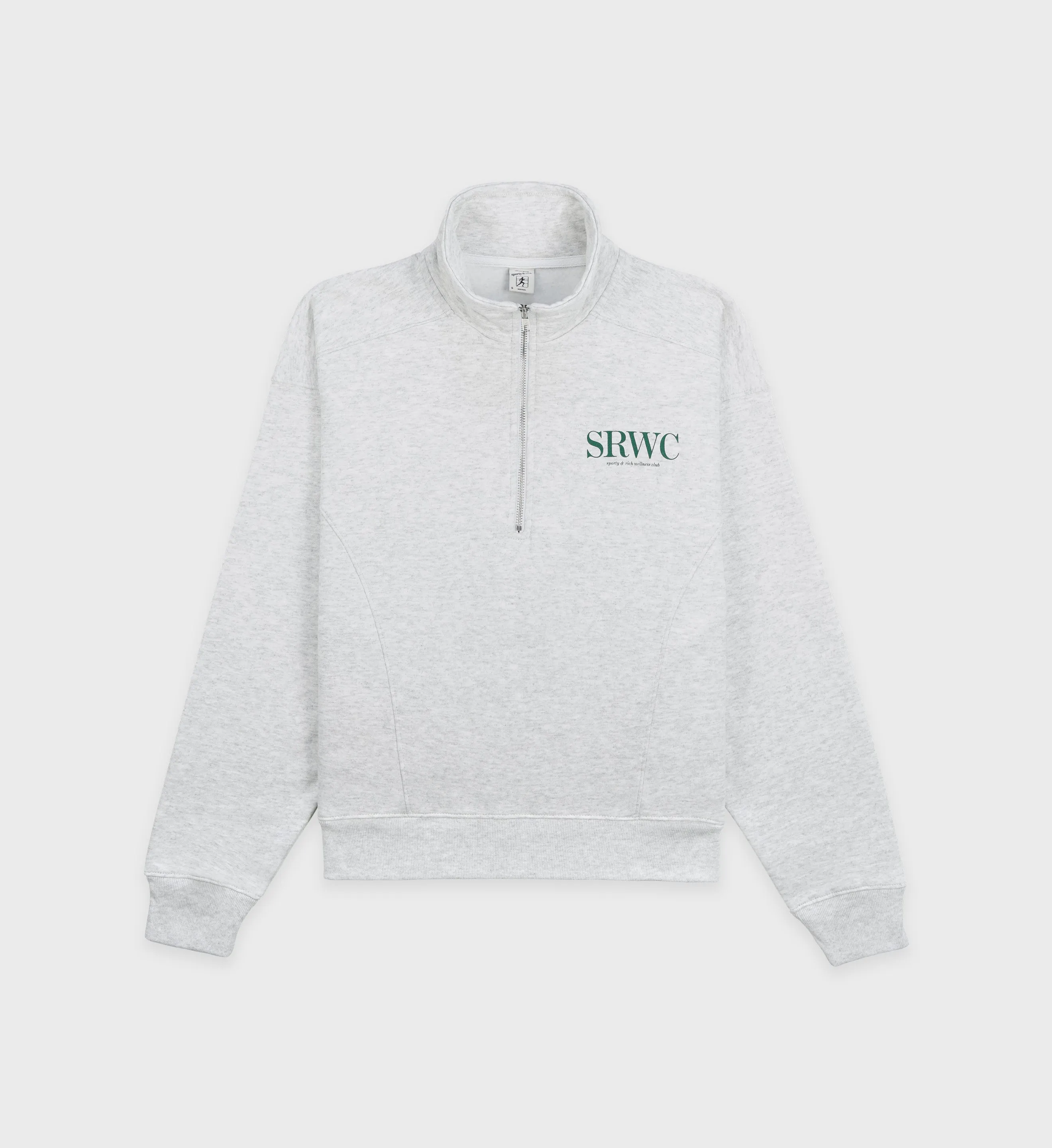 Upper East Side Quarter Zip - Heather Gray sold by Sporty and Rich